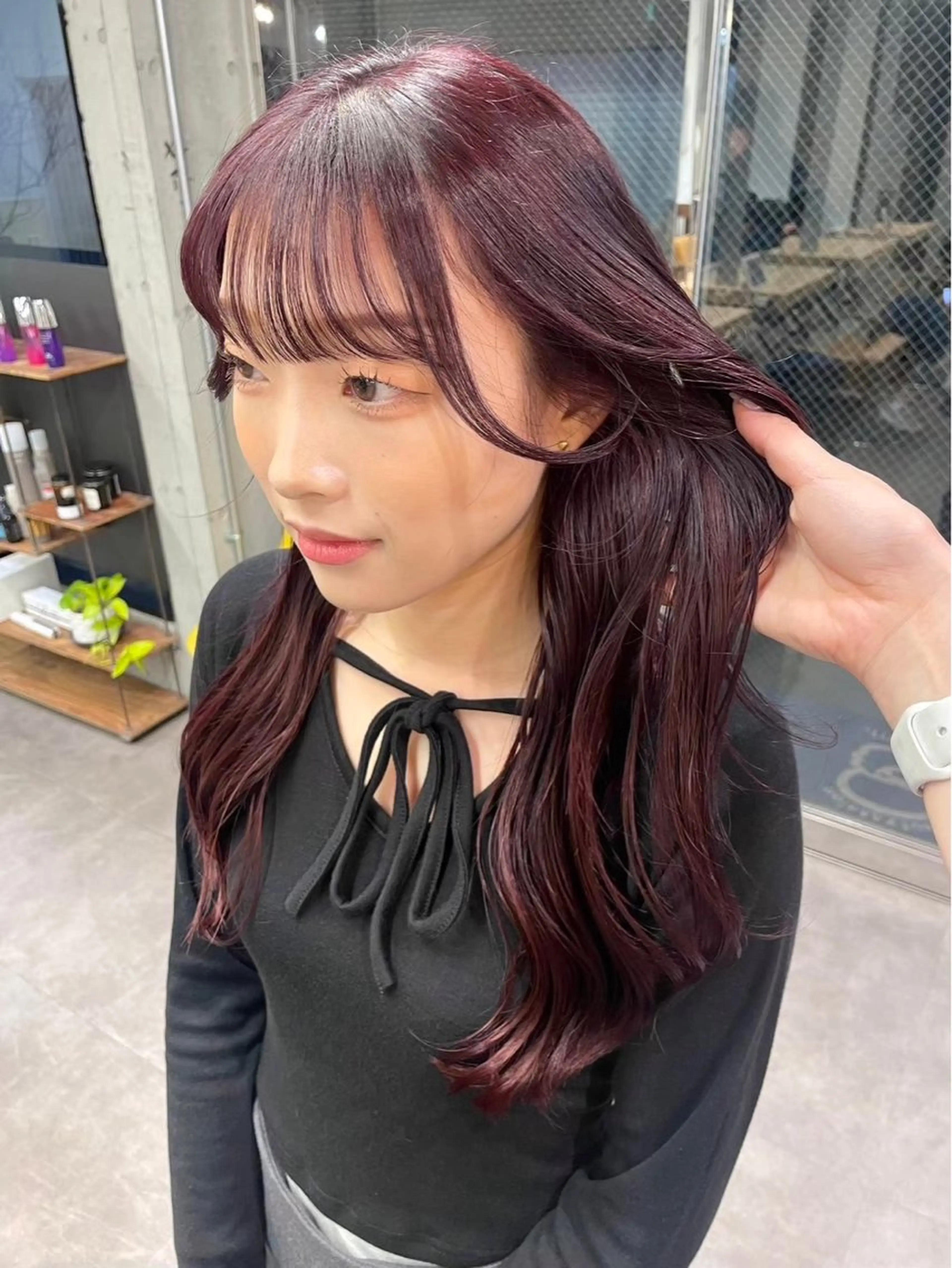 ロング カラー ヘアカラー トリートメント 透明感/艶カラー/ 暖色/ゆな🫧のヘアスタイル