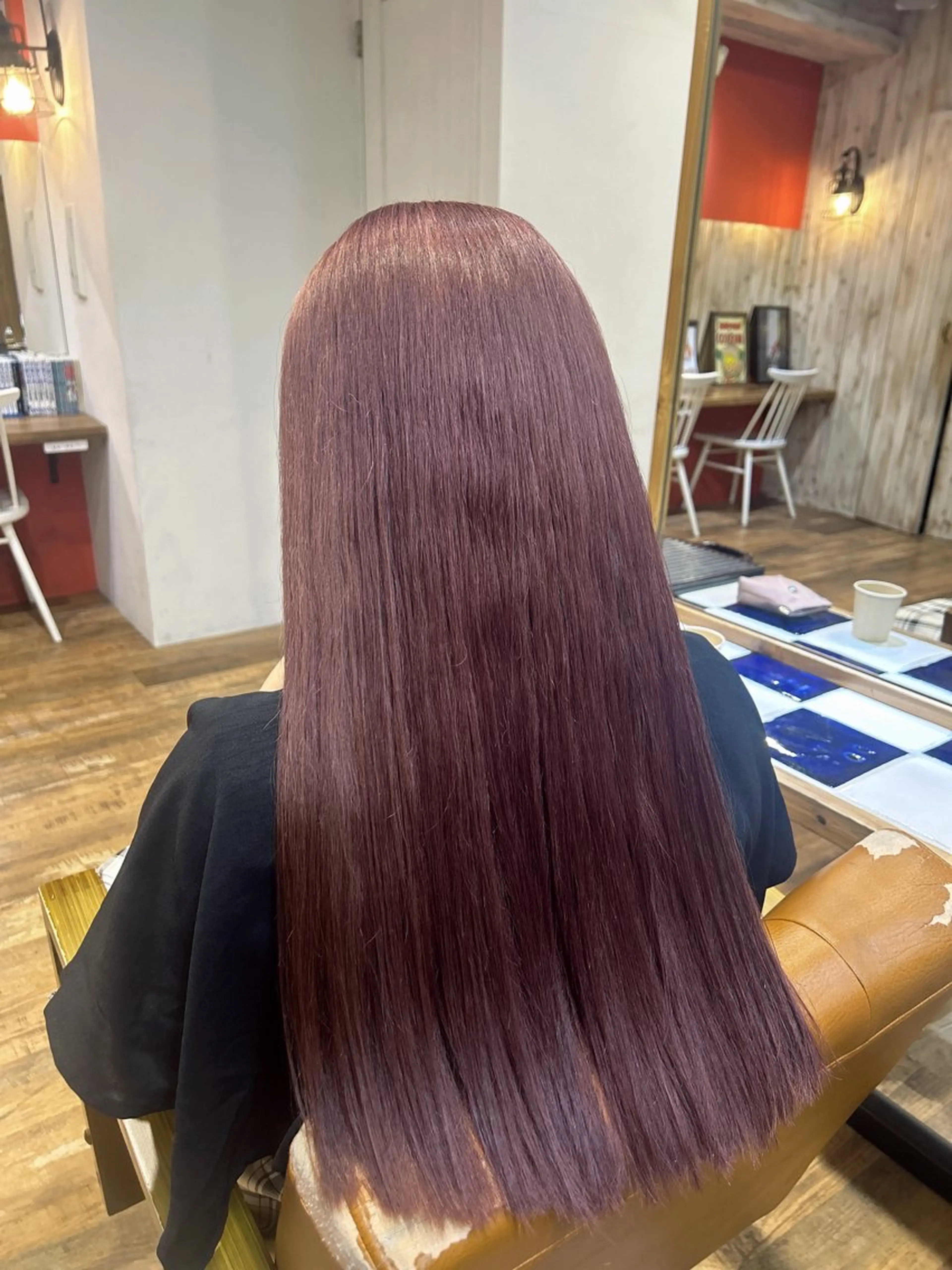 ロング カラー ヘアカラー トリートメント 🎨デザイン🥇 美髪・艶髪　日暮千敬のヘアスタイル