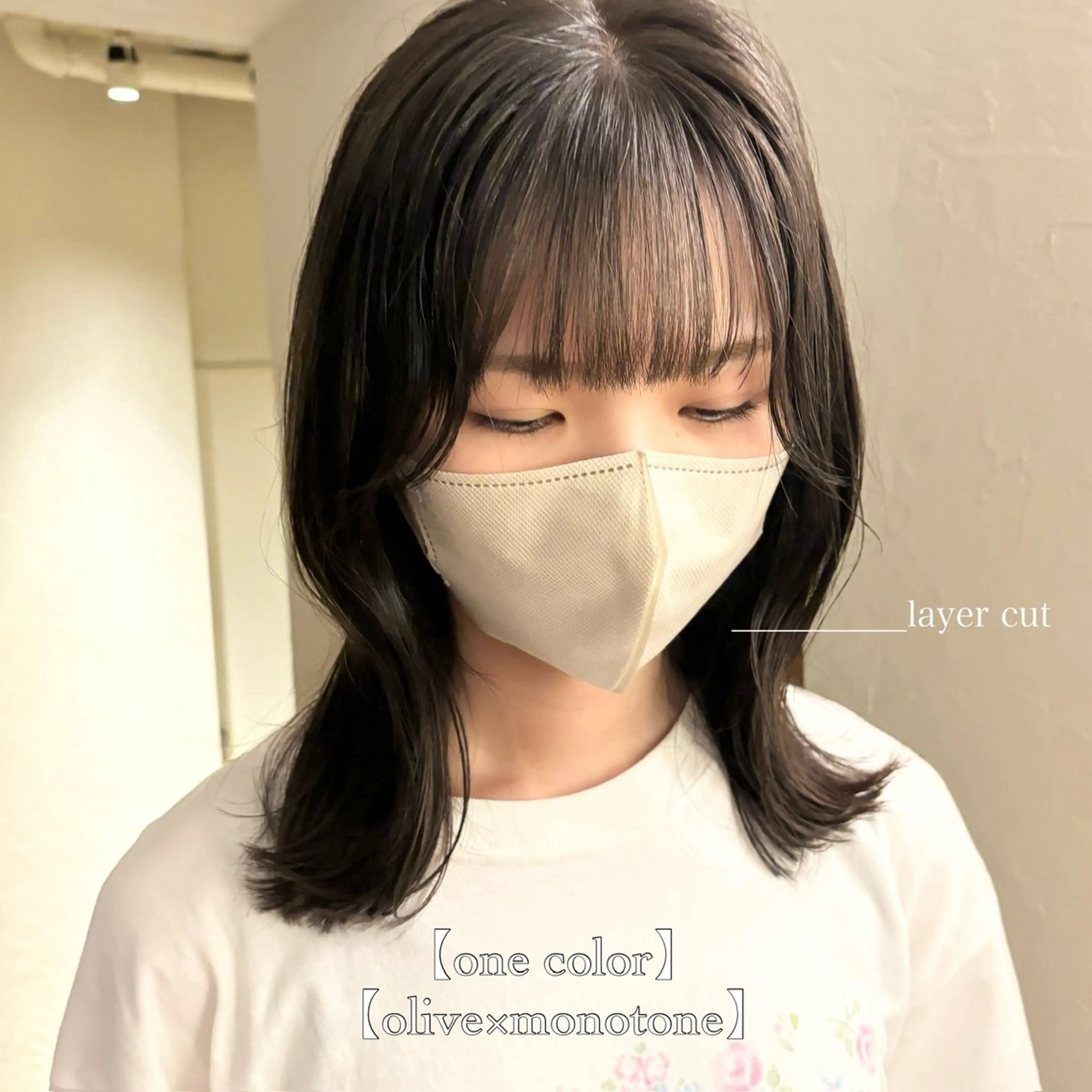 ミディアム カラー カット ヘアカラー ⌇🌹透明感カラー 🌹ᴍᴇɢᴜᴍɪ ⌇のヘアスタイル