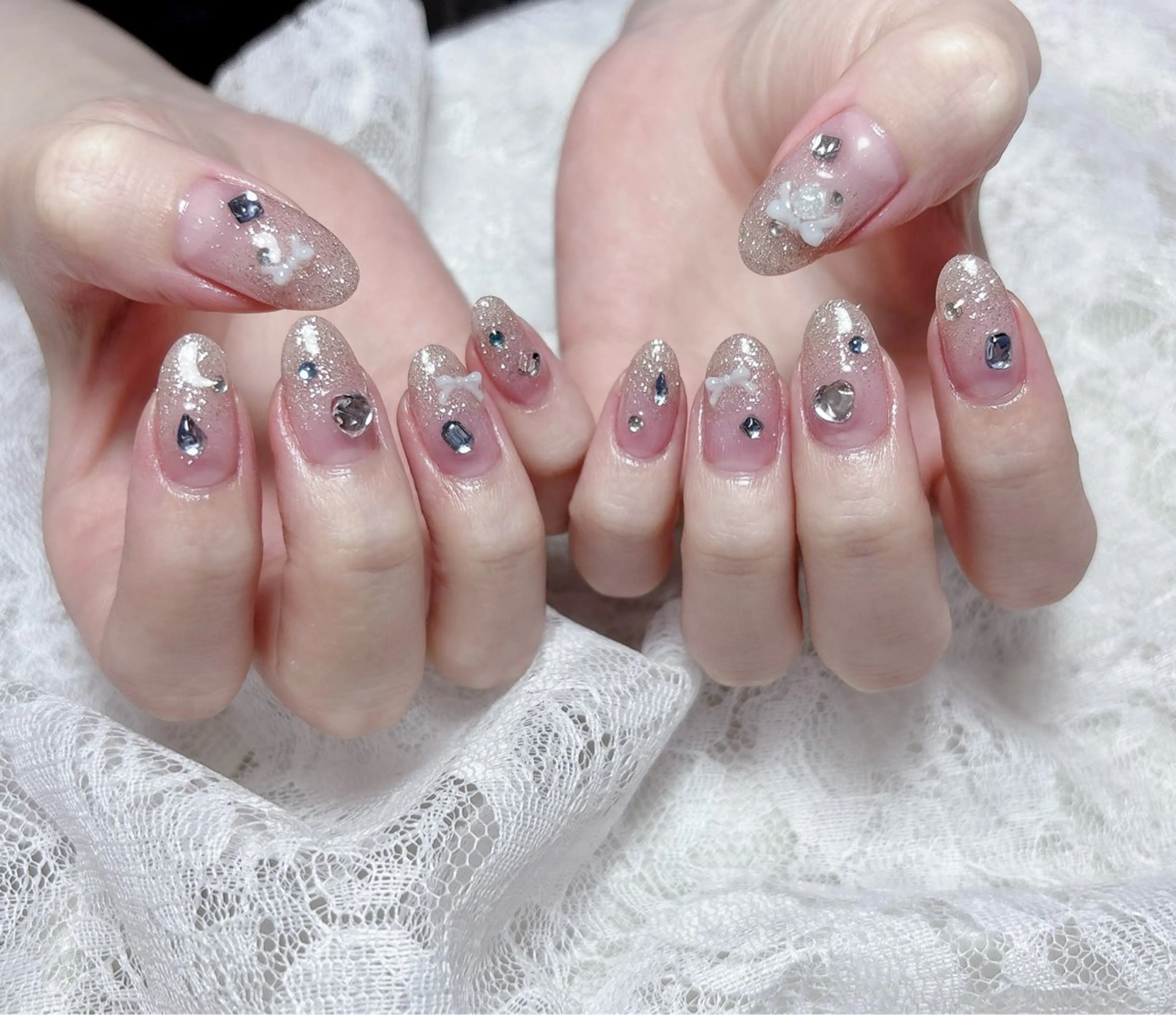 ネイル グラデーション ハンドネイル FLARE NAIL フレアネイルのネイルデザイン