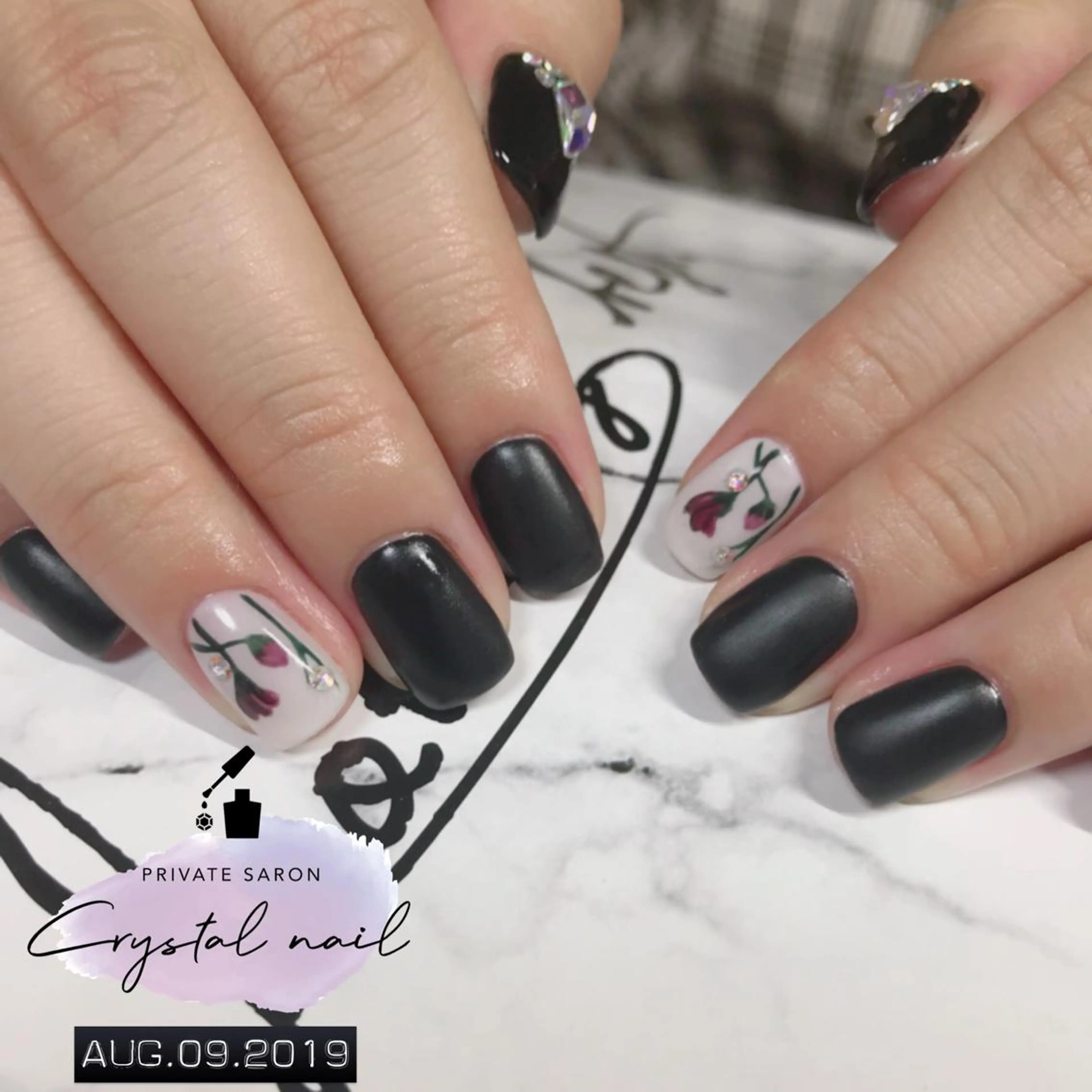 ネイル マットネイル ハンドネイル SCENERY NAILのネイルデザイン