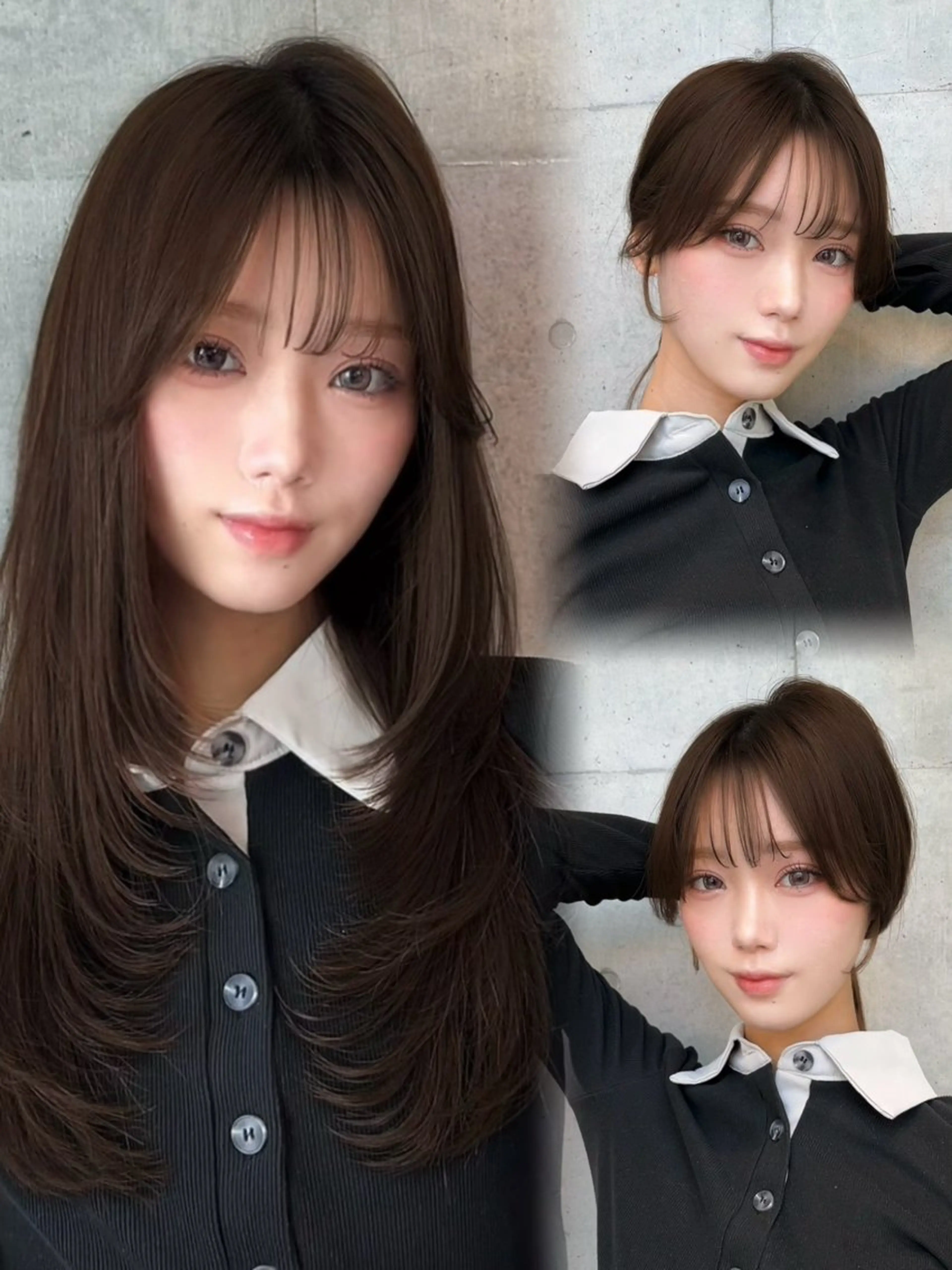 セミロング カラー カット ヘアカラー トリートメント 🌫️大人韓国ヘア 🌫️naoyaのヘアスタイル