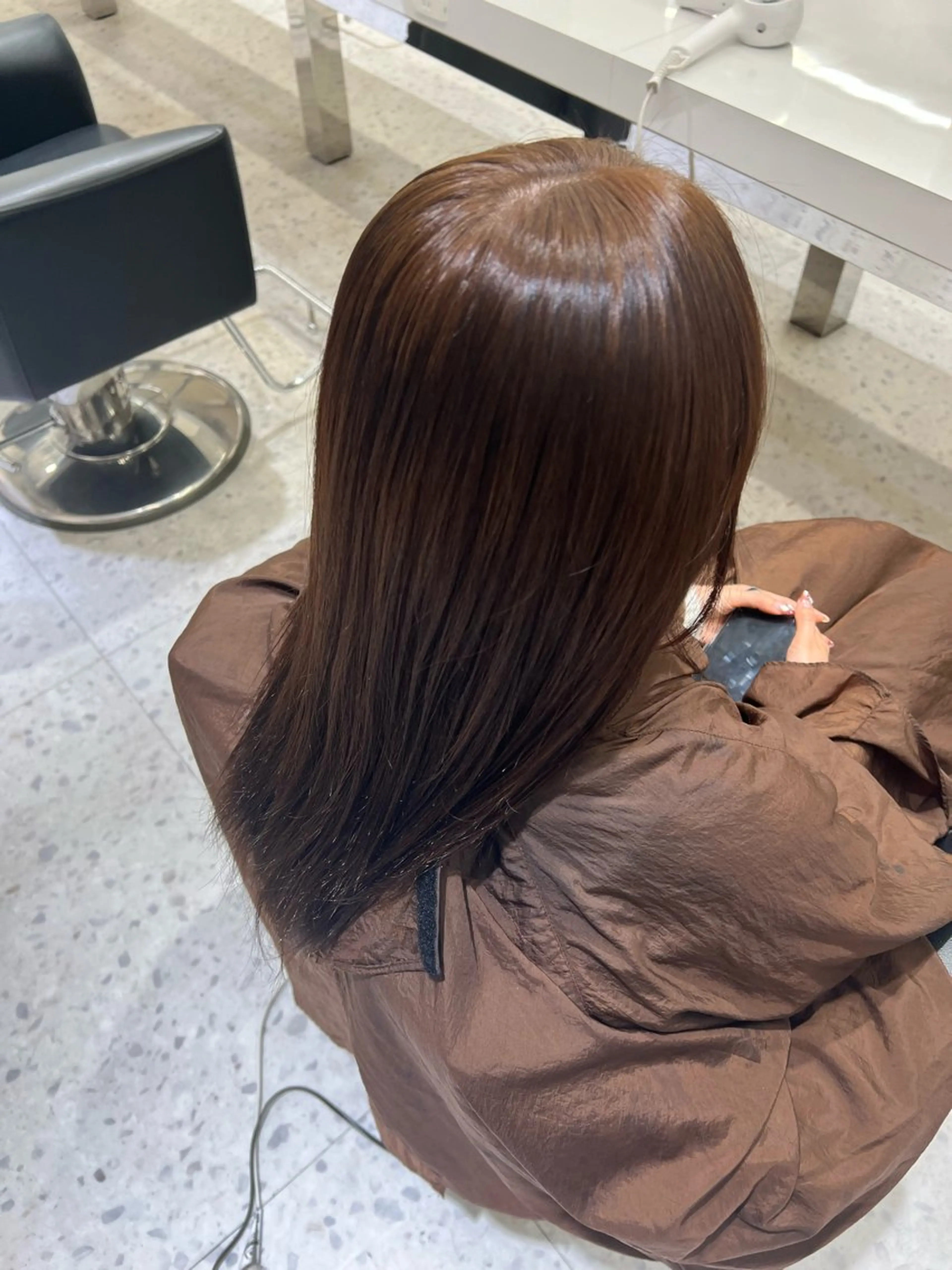 カラー ダブルカラー アンジのヘアスタイル
