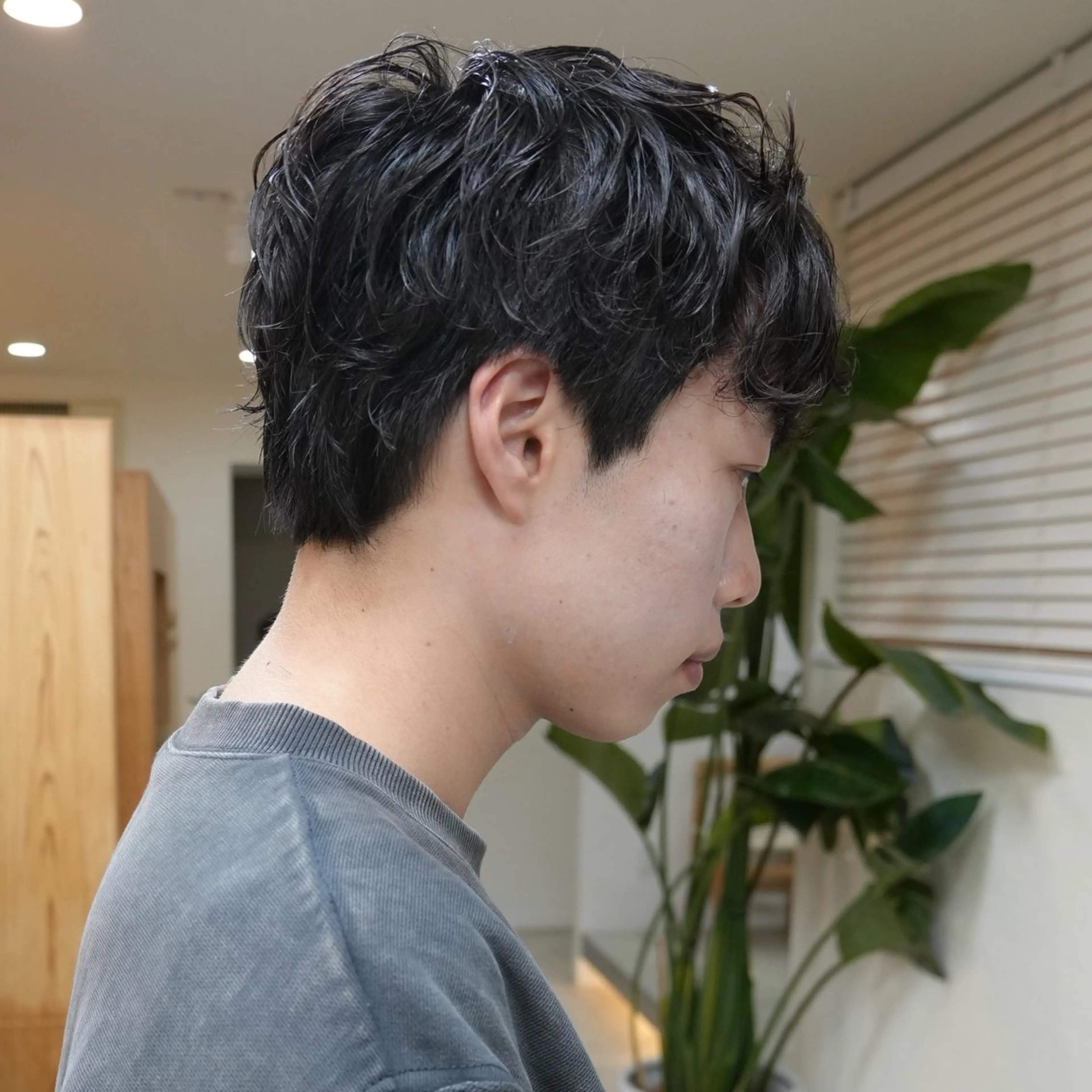 パーマ メンズ メンズパーマ カット パーマ トリートメント 本日予約可/髪質改善 四条/オカジマのヘアスタイル