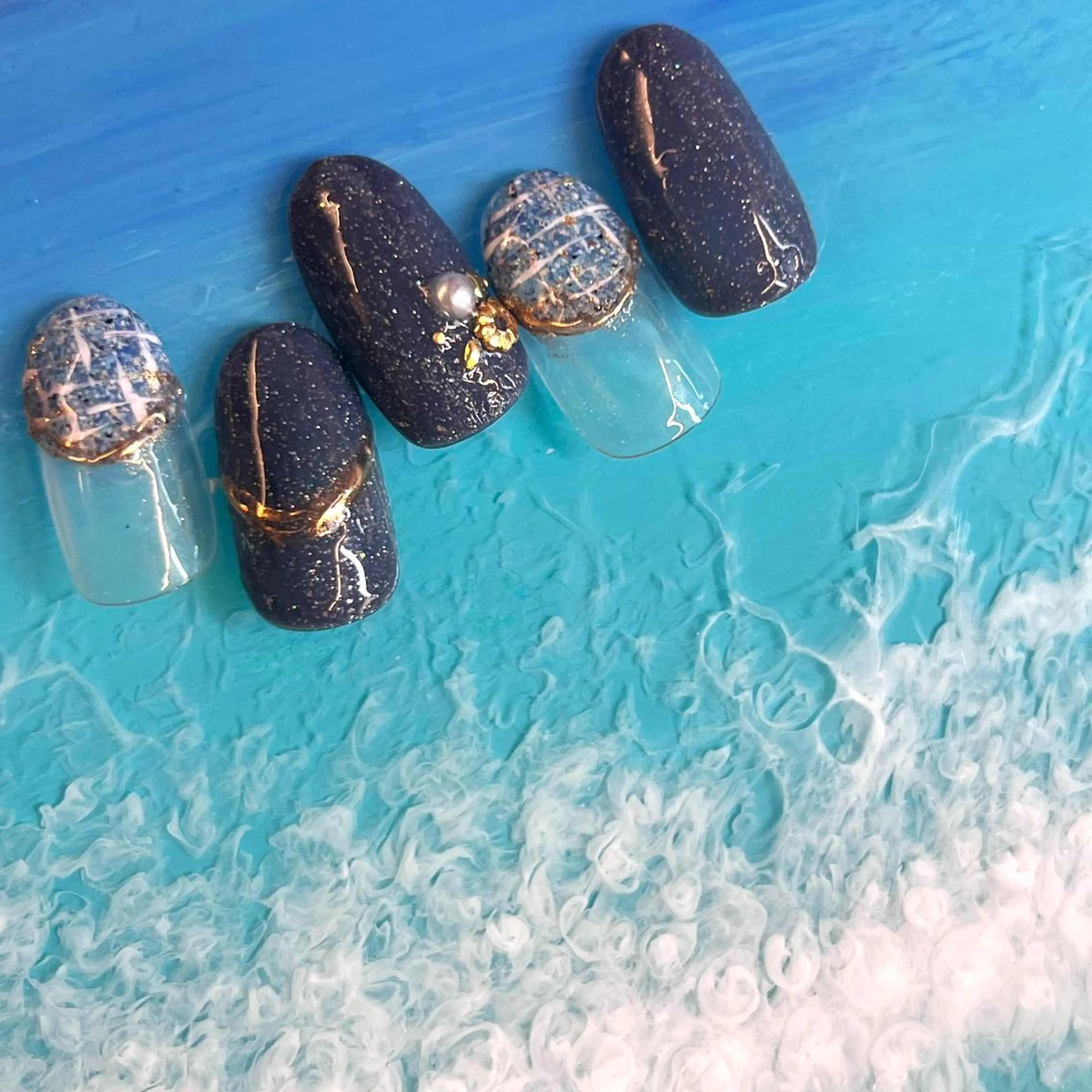 ネイル アートネイル ジェルネイル ロングネイル ニュアンスネイル オフィスネイル ハンドネイル clover nailのネイルデザイン