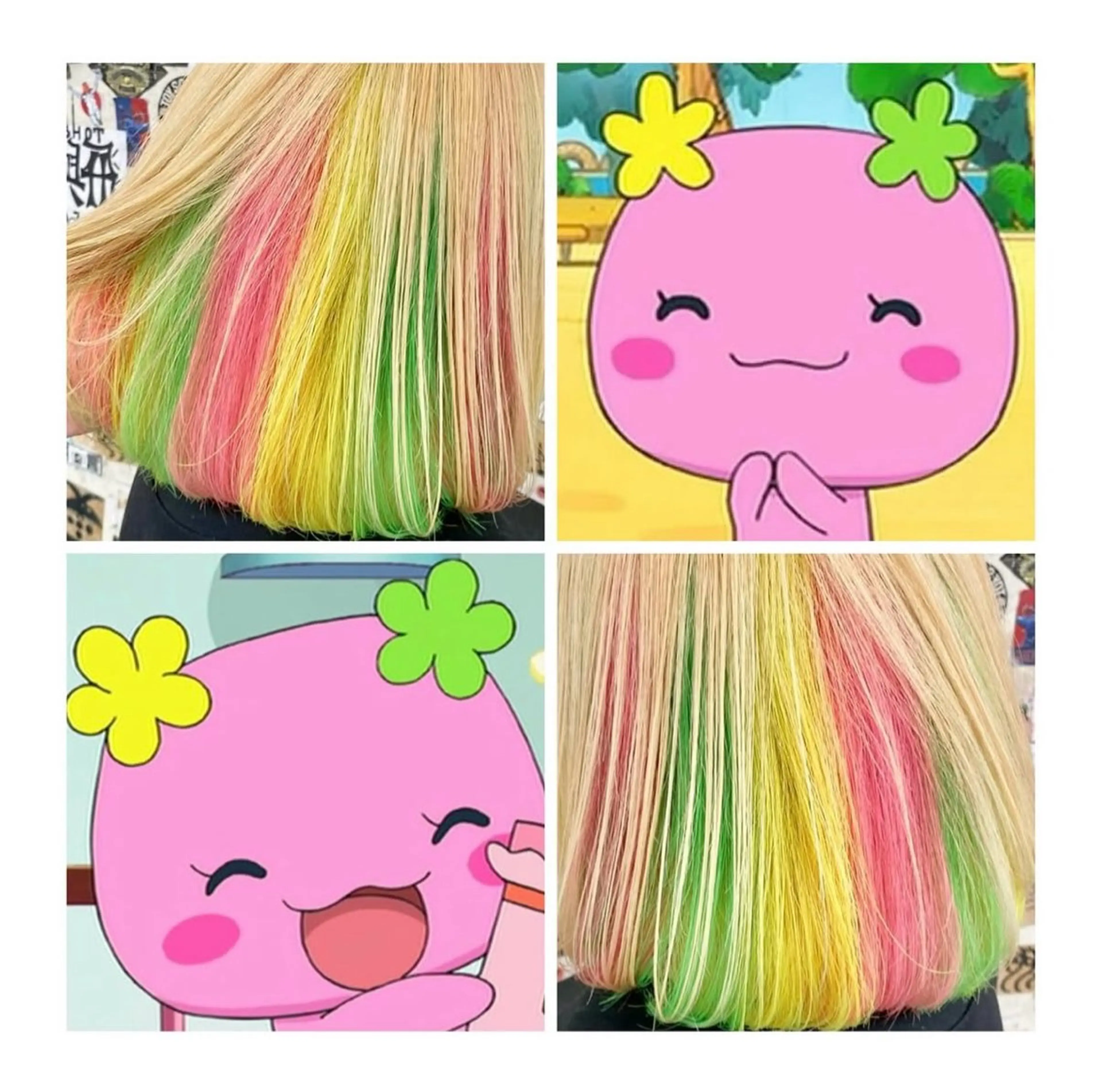 ショート カラー ヘアカラー TSUNO🦖 派手髪/オタク美容師のヘアスタイル