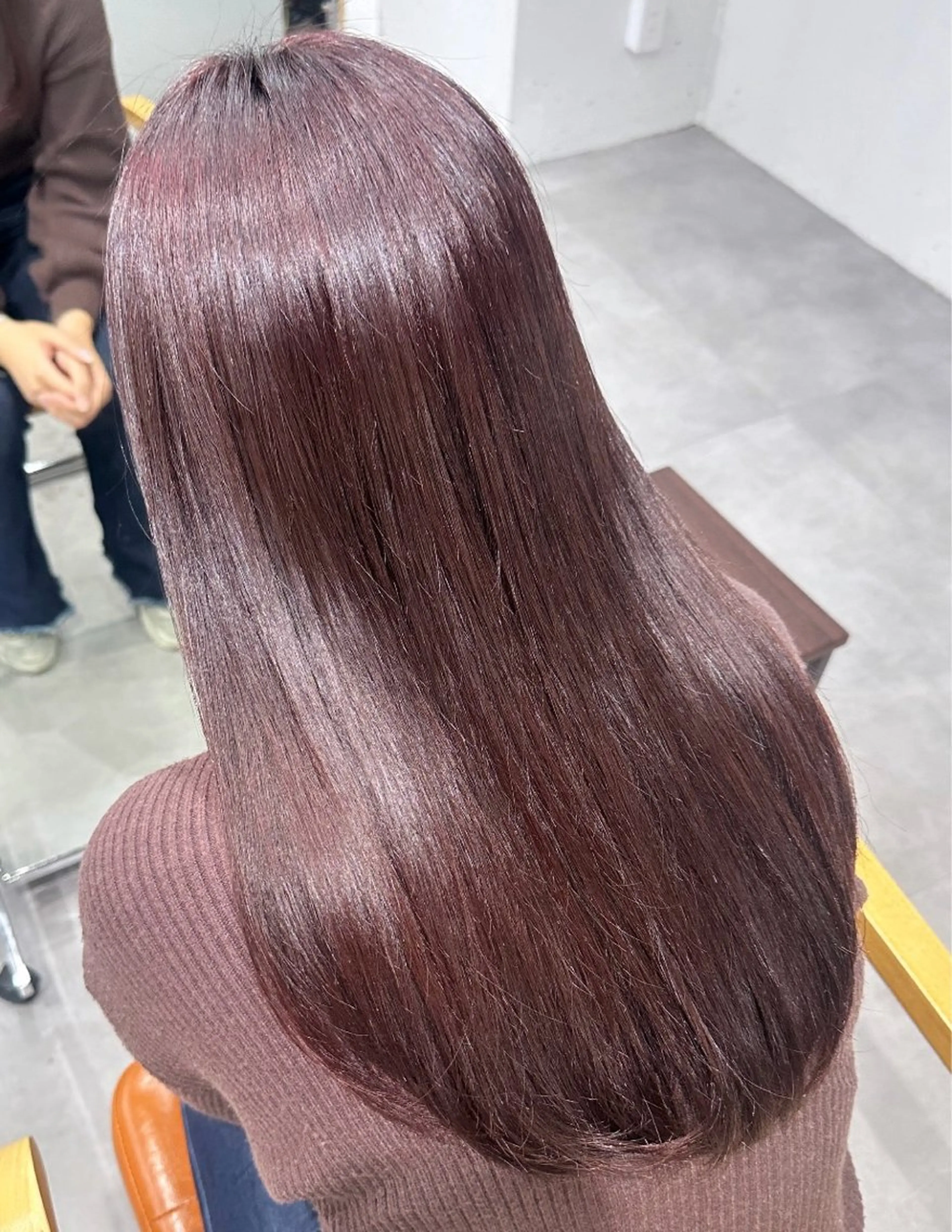 カラー ブラウンカラー レッドカラー 似合わせ/透明感 /顔まわりカット🌿のヘアスタイル