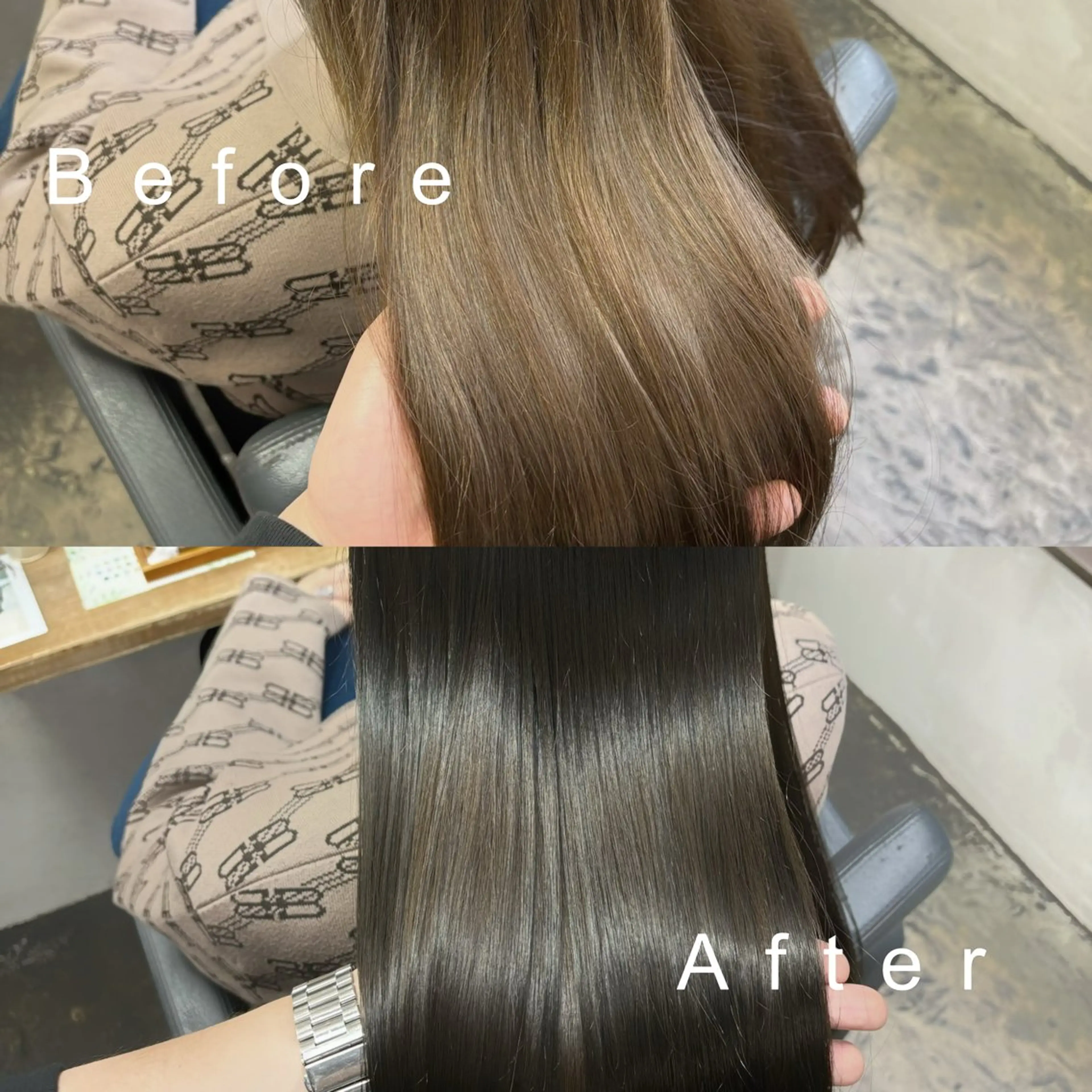 カラー シアカラー×髪質改善 技術保証/浦前翼のヘアスタイル