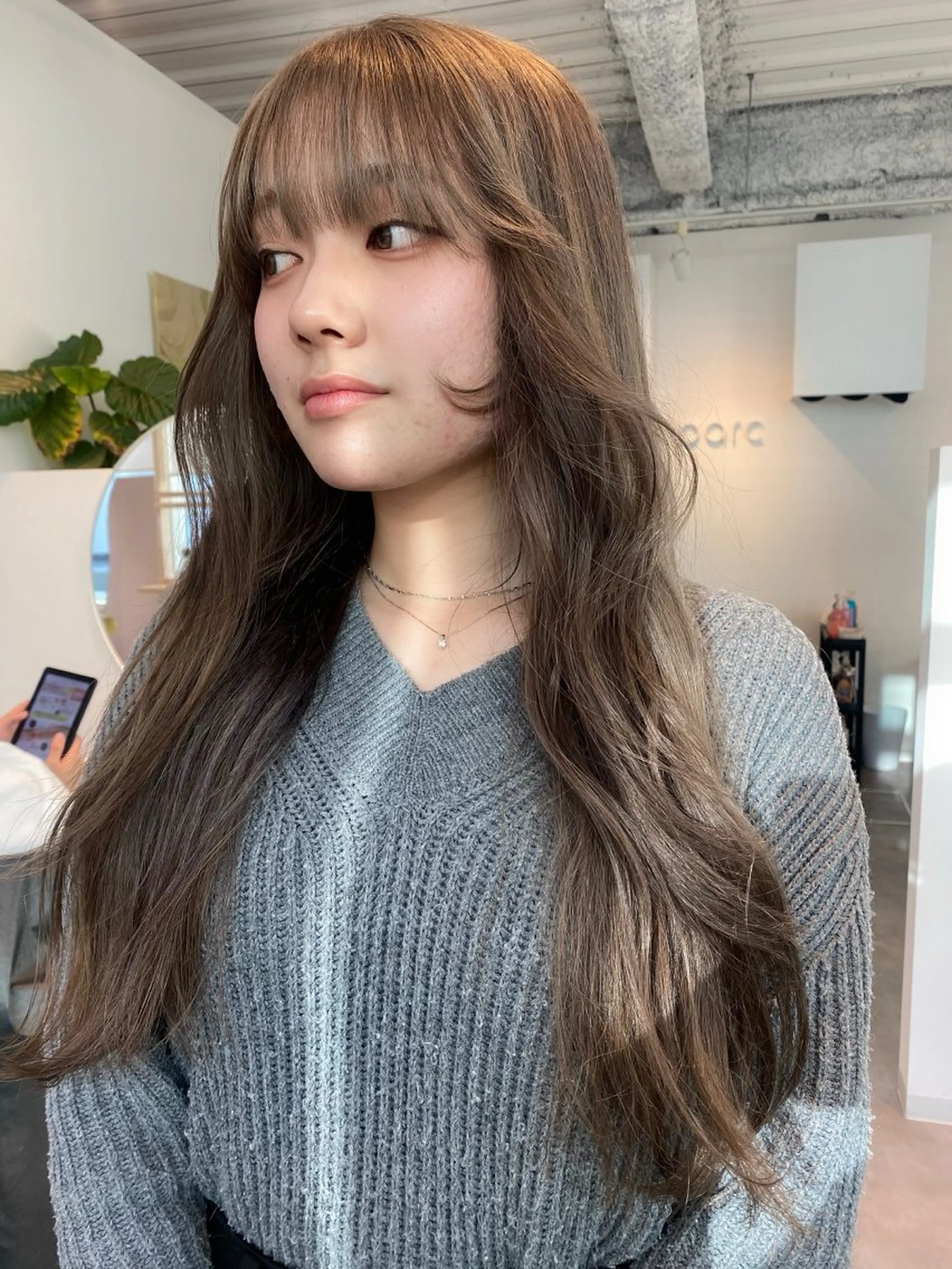 セミロング カラー ichika/福岡 /透明感カラー🤎のヘアスタイル