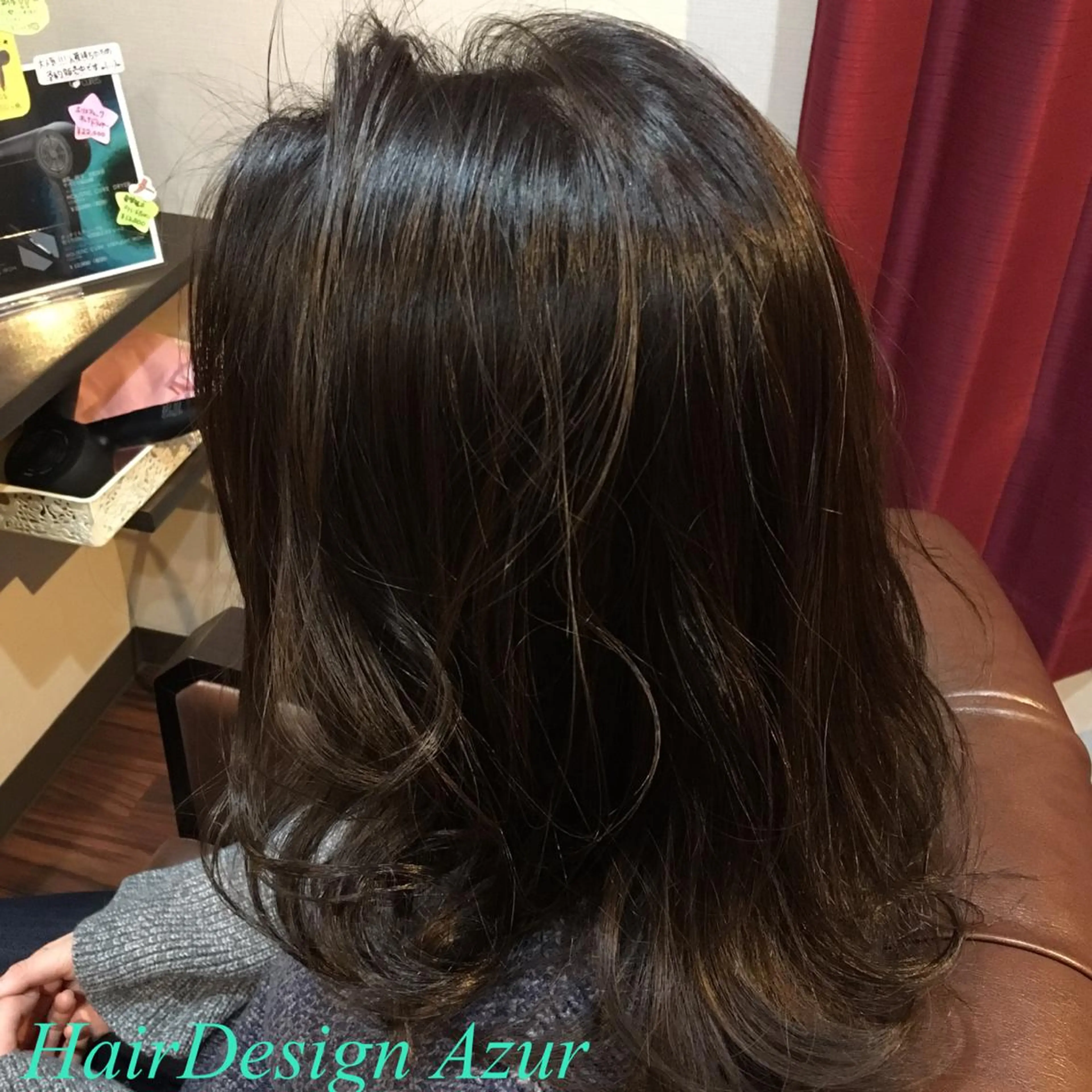 ミディアム カラー HairDesign Azurのヘアスタイル