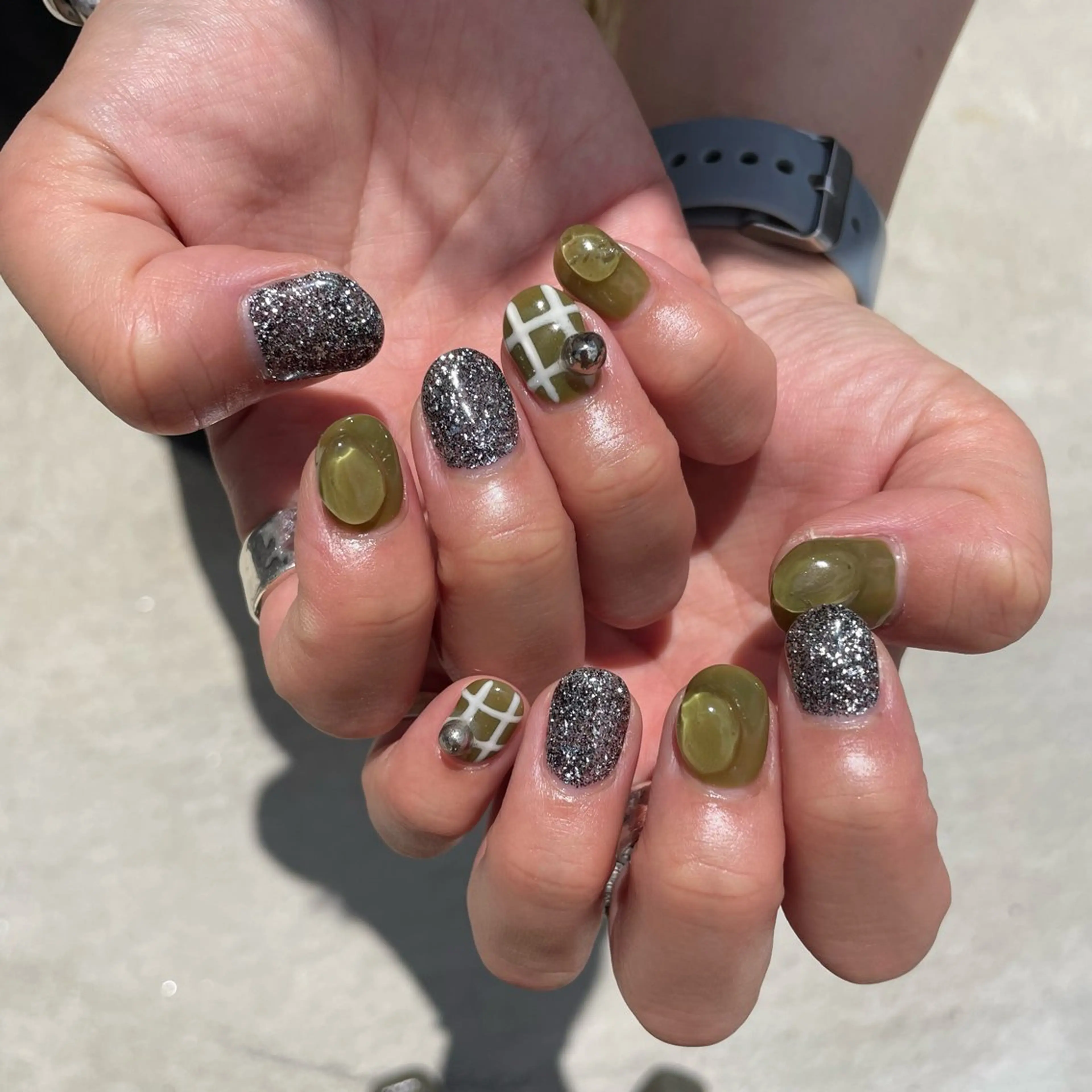 ネイル ハンドネイル Sea  nail by emaのネイルデザイン