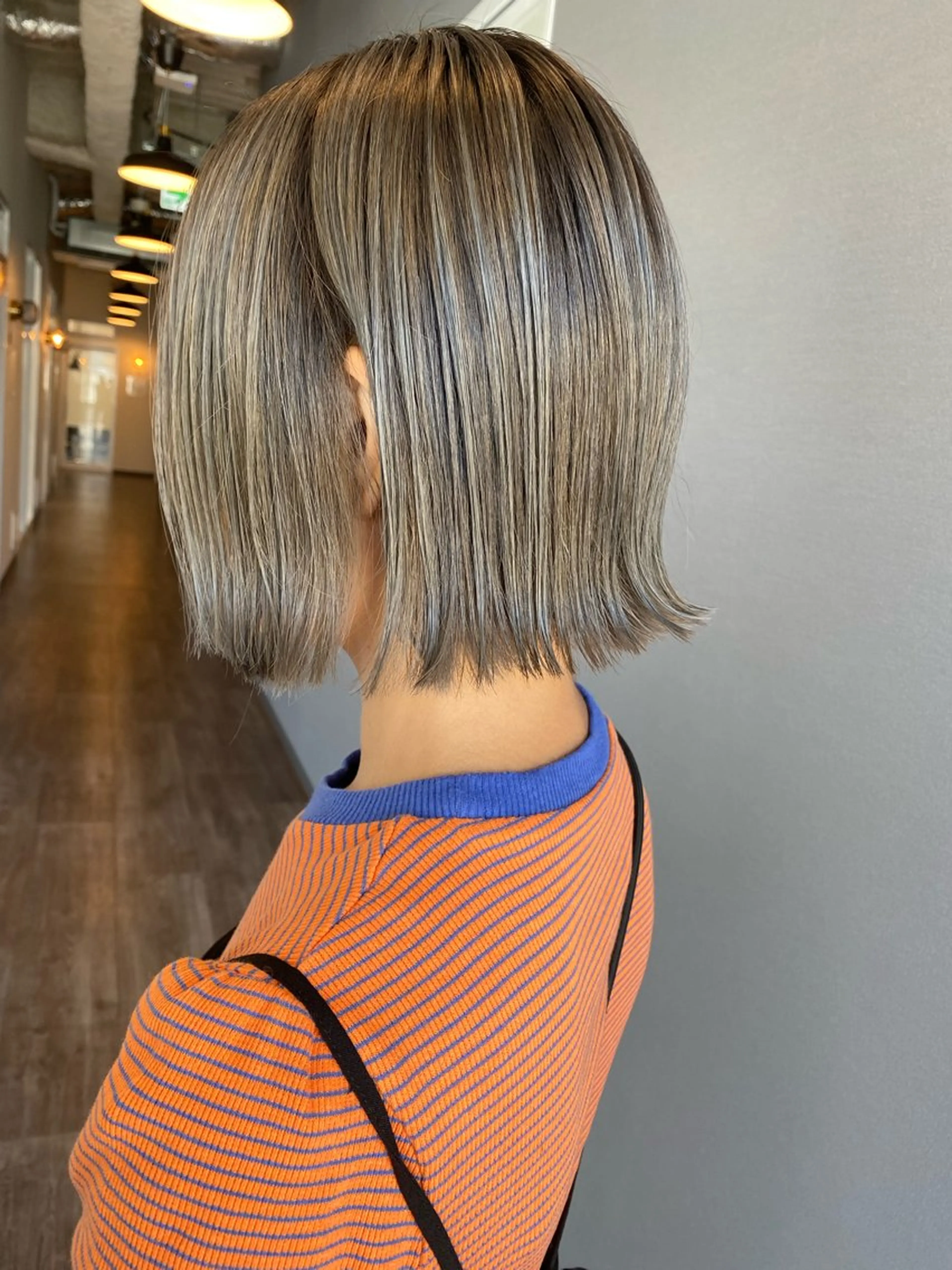 ミディアム カラー カット ヘアカラー トリートメント 似合わせカラーパーマ 🌿kitin米川のヘアスタイル