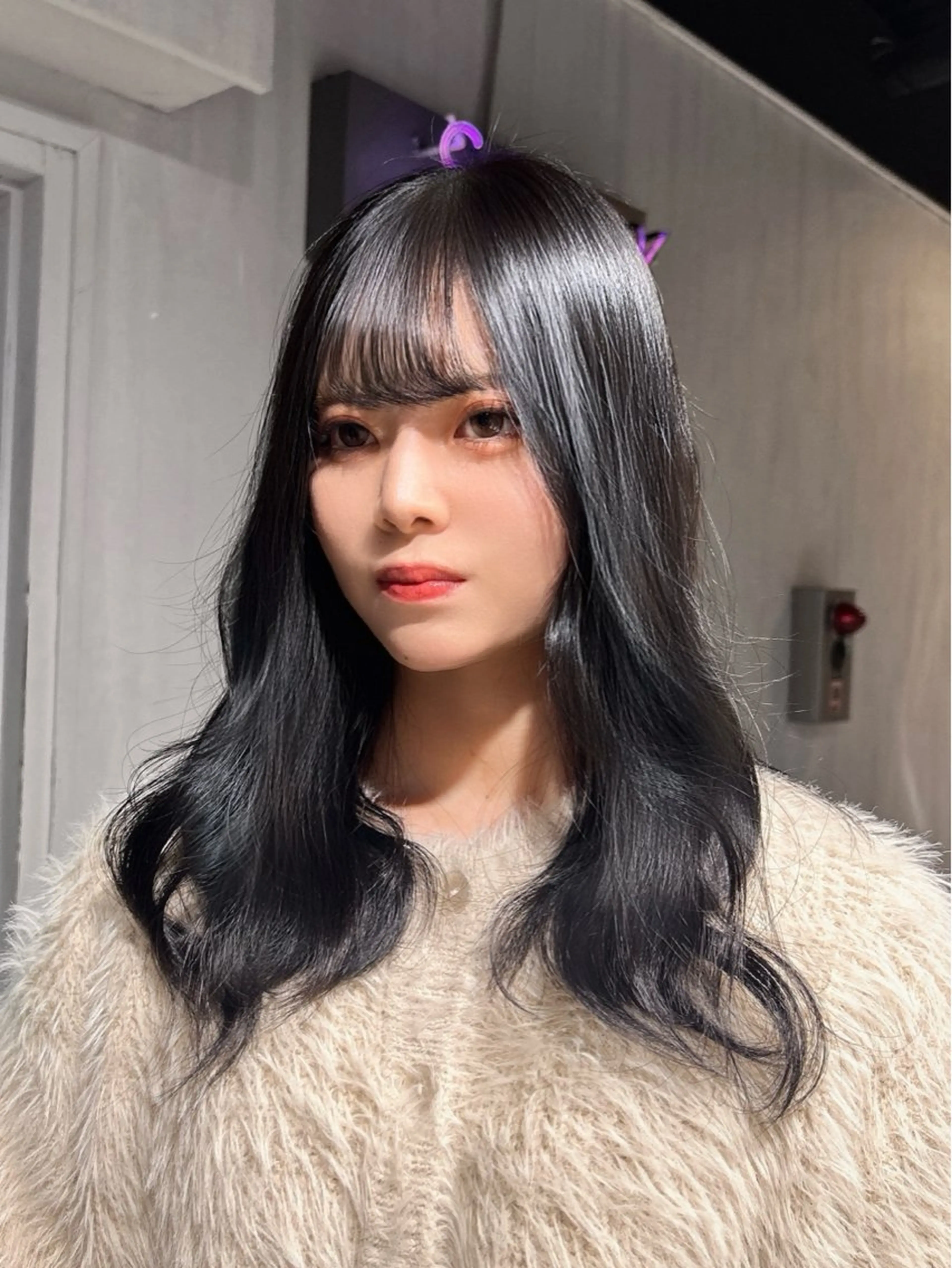 ミディアム 韓国風カラー 韓国風ヘア レイヤーカット ワンホンレイヤー MEI🎀垢抜けカラ ー🎀韓国styleのヘアスタイル