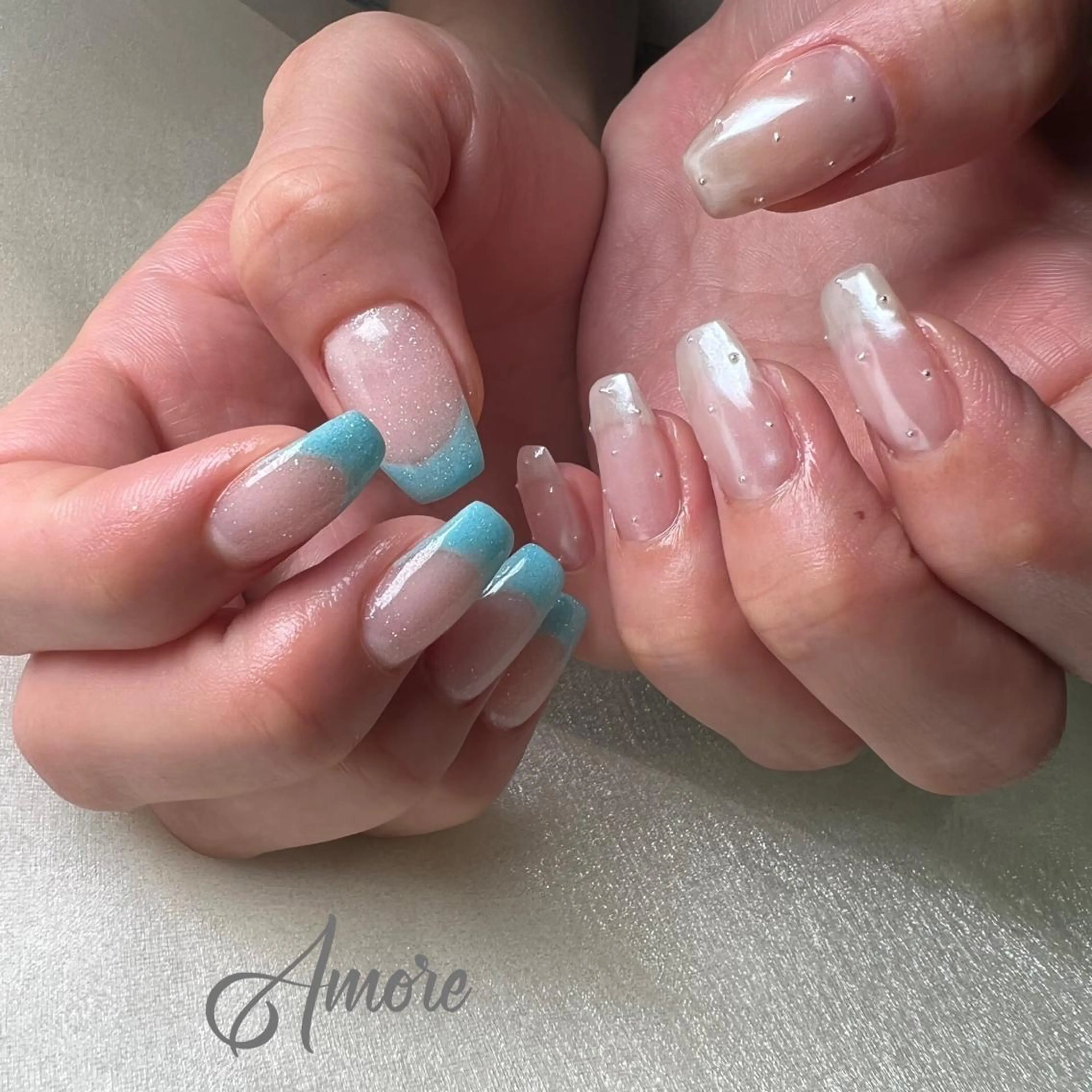ネイル ジェルネイル 氷ネイル・うるうるネイル マグネットネイル ミラーネイル ニュアンスネイル You kyehwaのネイルデザイン