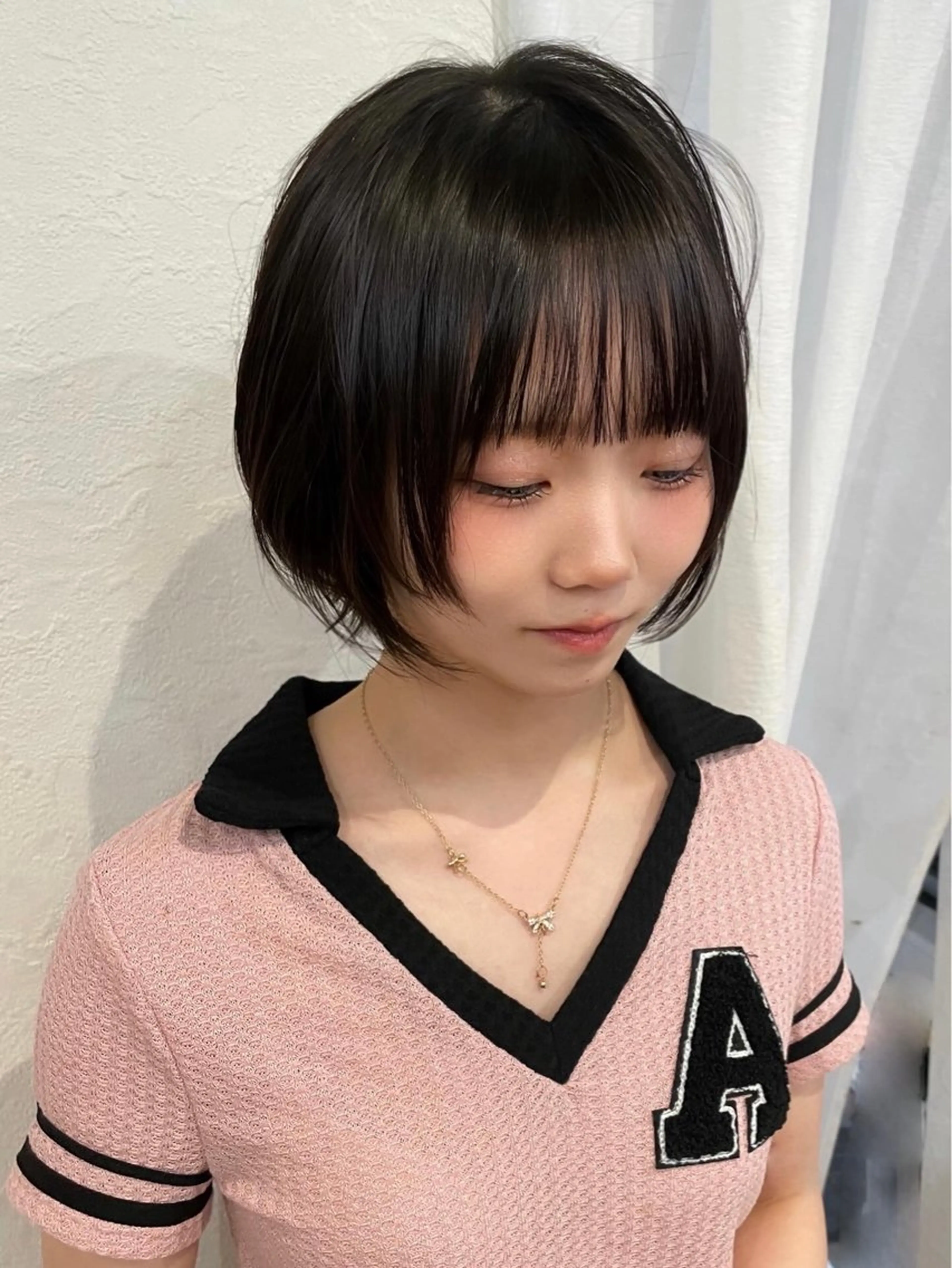 ショート ショートヘア カット トリートメント 似合わせカット/ 顔周りカット/まりなのヘアスタイル