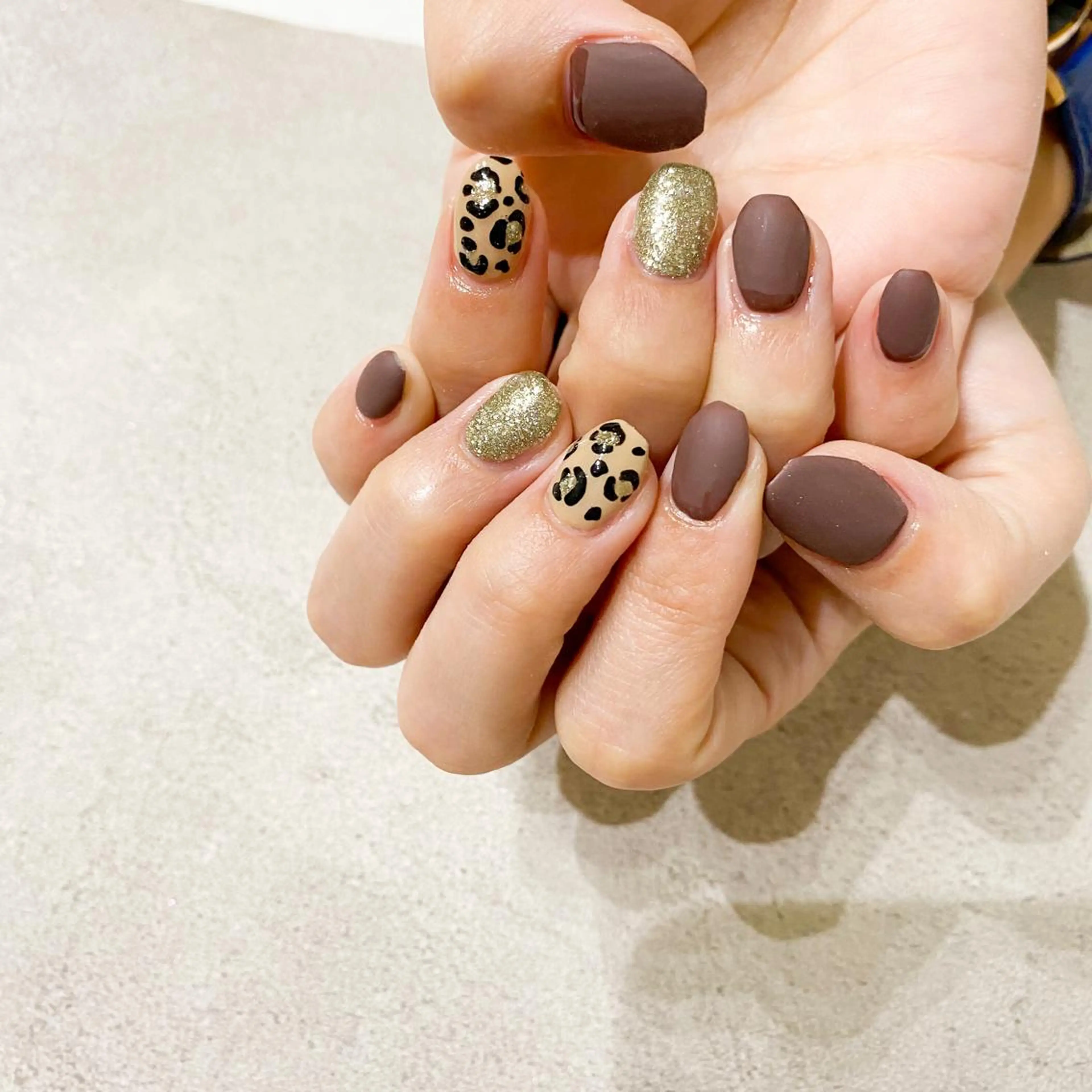 ネイル ハンドネイル ゴテゴテ💙ワンホン リオナのネイルデザイン