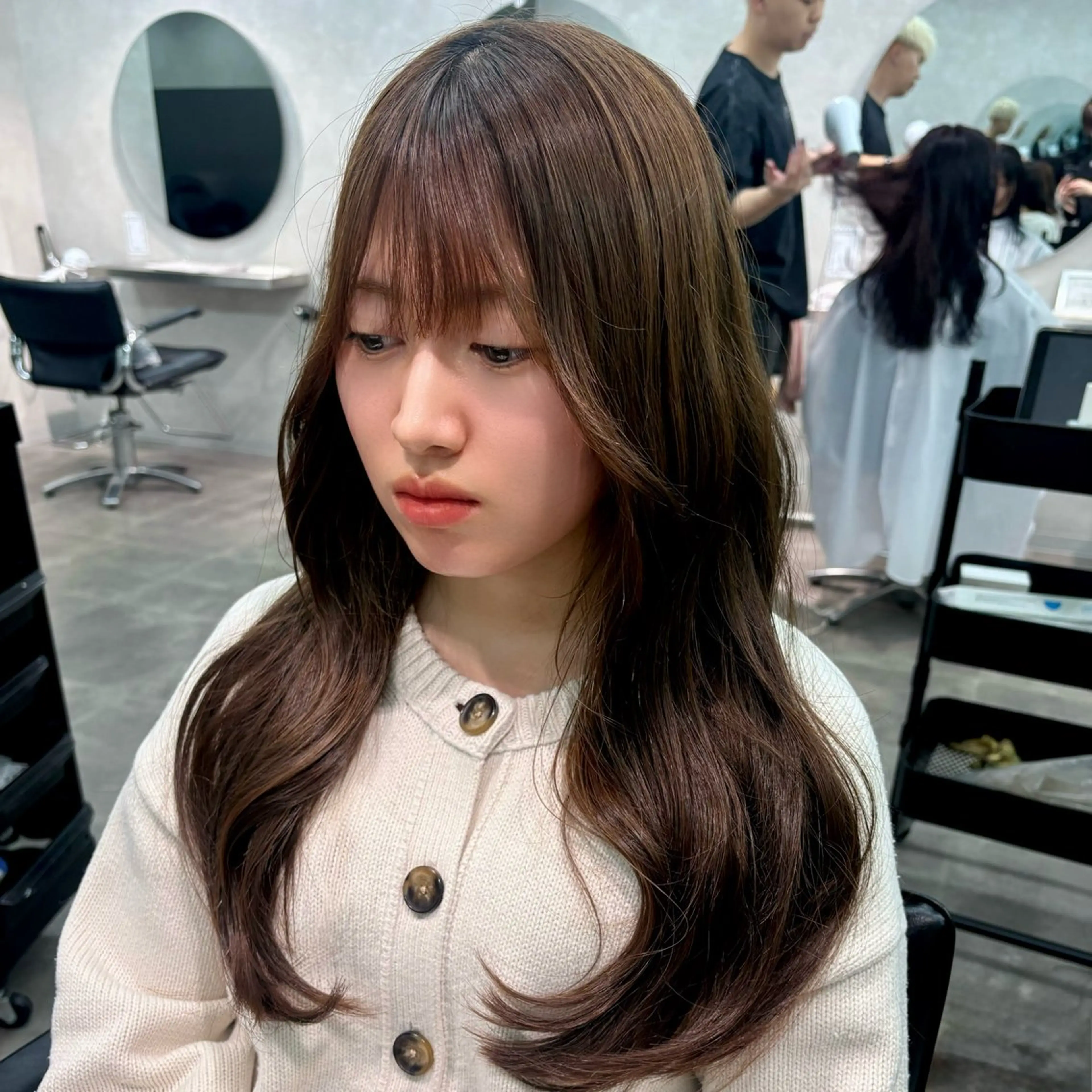 ロング カット 🌟韓国ボブ/韓国 レイヤー🌟/大堰のヘアスタイル