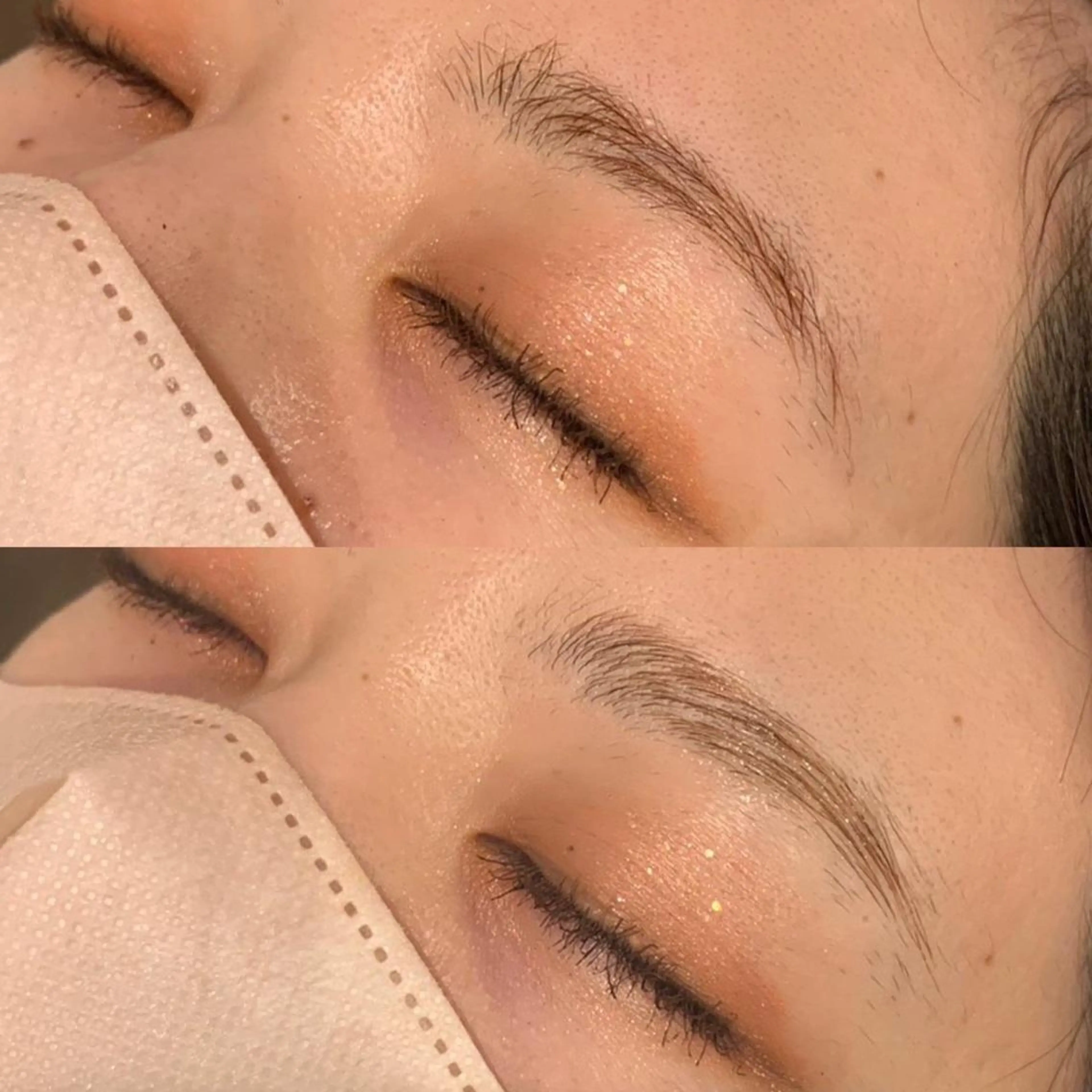 眉パーマの写真