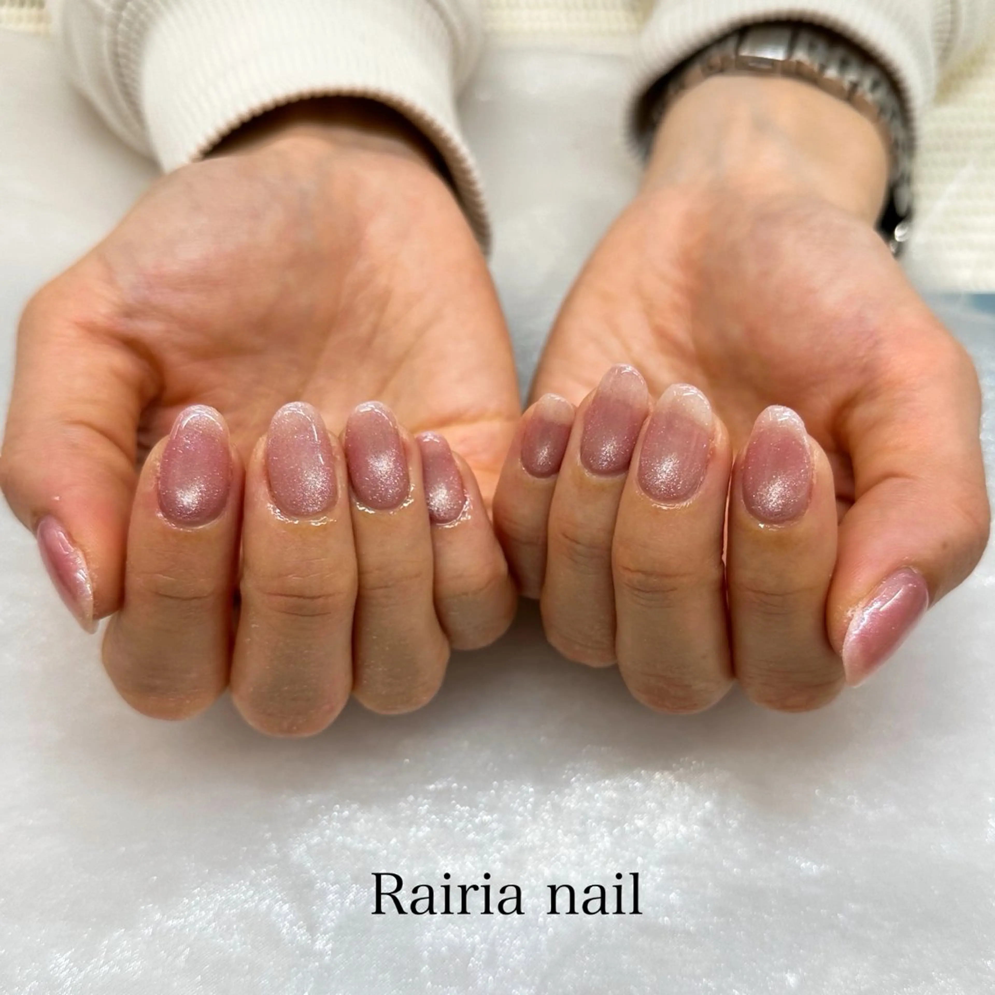 ネイル アートネイル ジェルネイル マグネットネイル マグネットワンカラー ワンカラーネイル Rairianail 川越店 山口のネイルデザイン