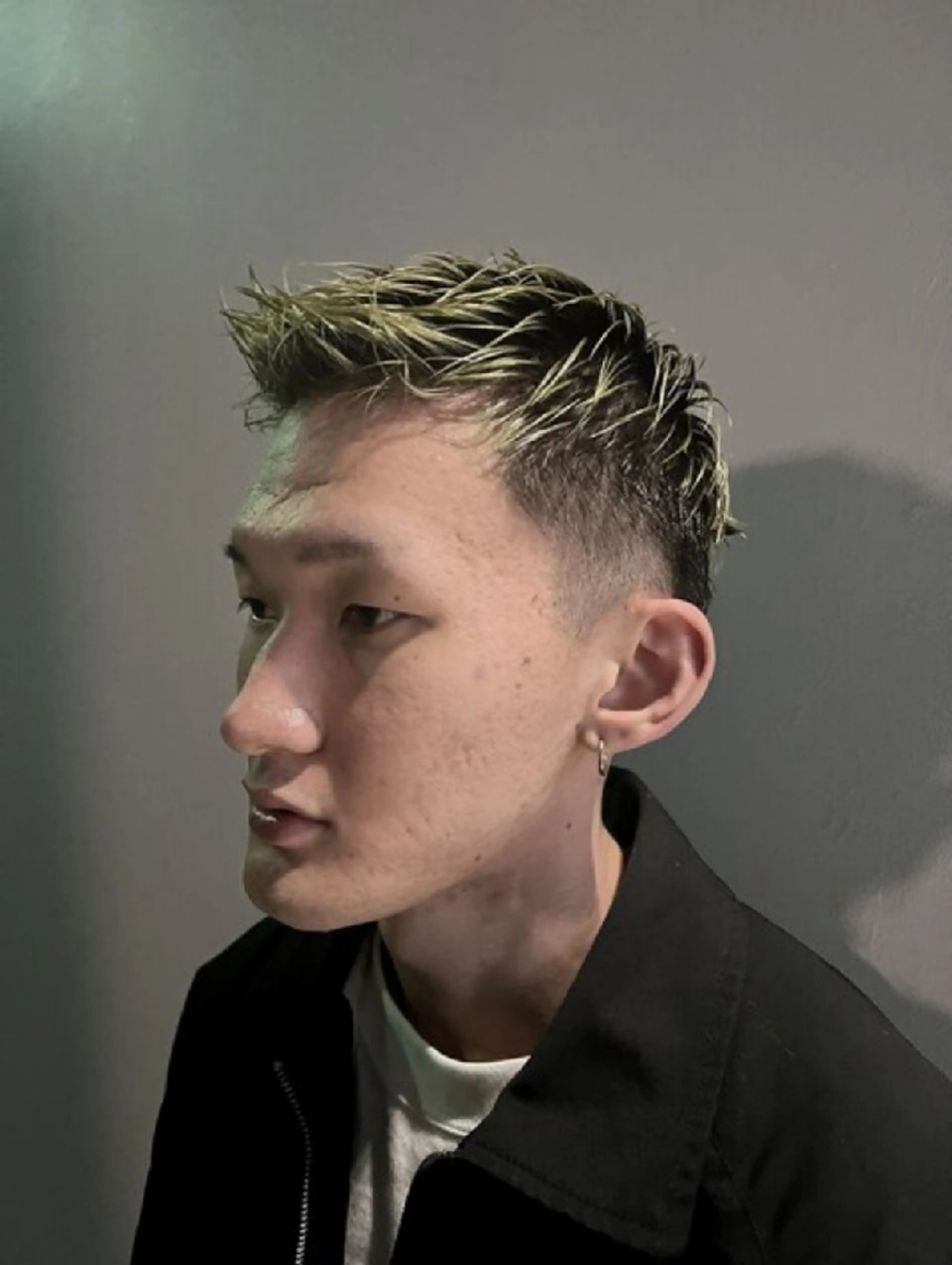 ショート カラー パーマ メンズ ヘアカラー トリートメント 【毛流れヘア】 人気No.1/ユウキのヘアスタイル