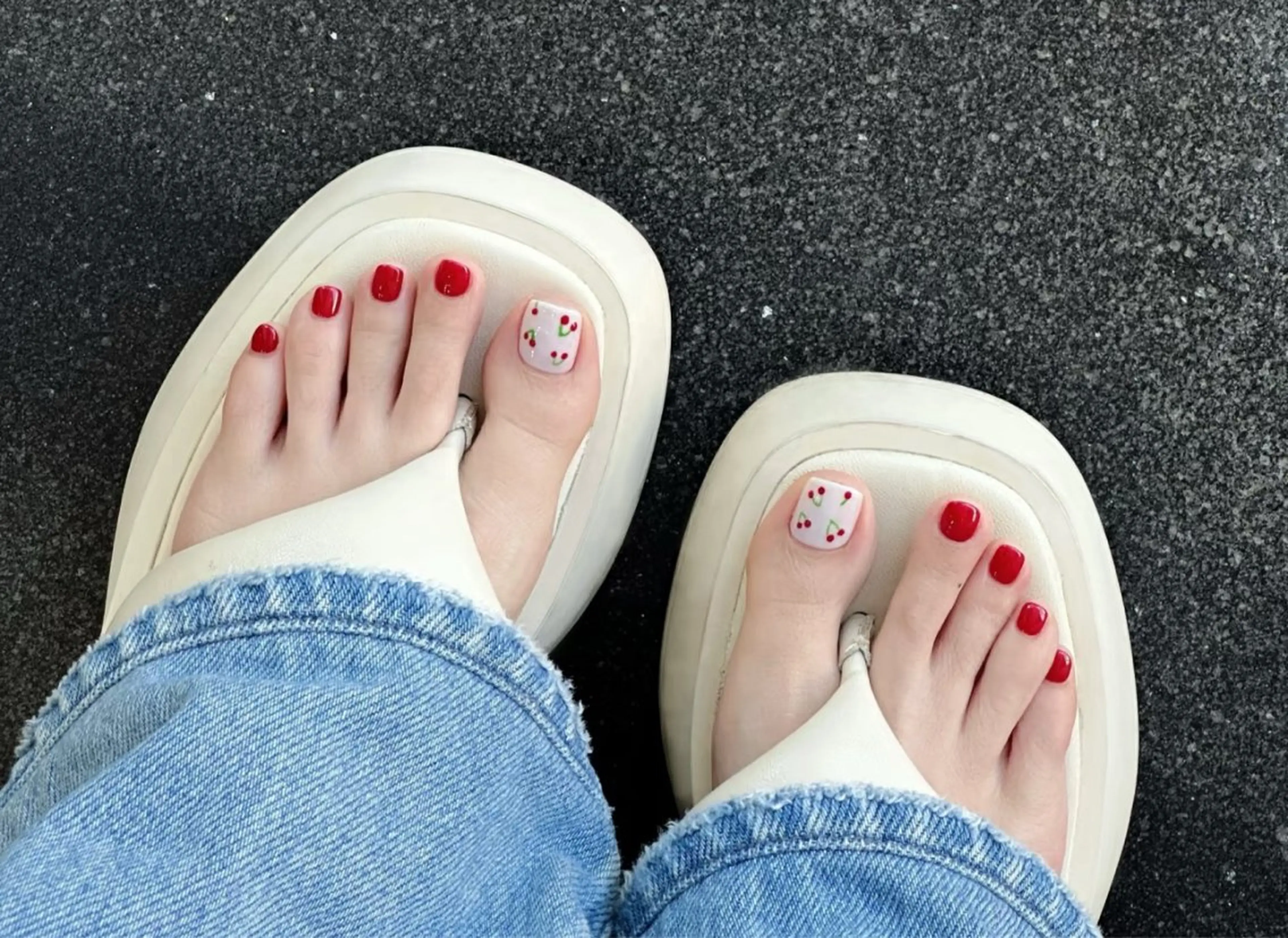 ネイル アートネイル オーロラネイル チークネイル フレンチネイル ガラスフレンチ ハンドネイル 🎀🎀YooLi Nail Salonのネイルデザイン