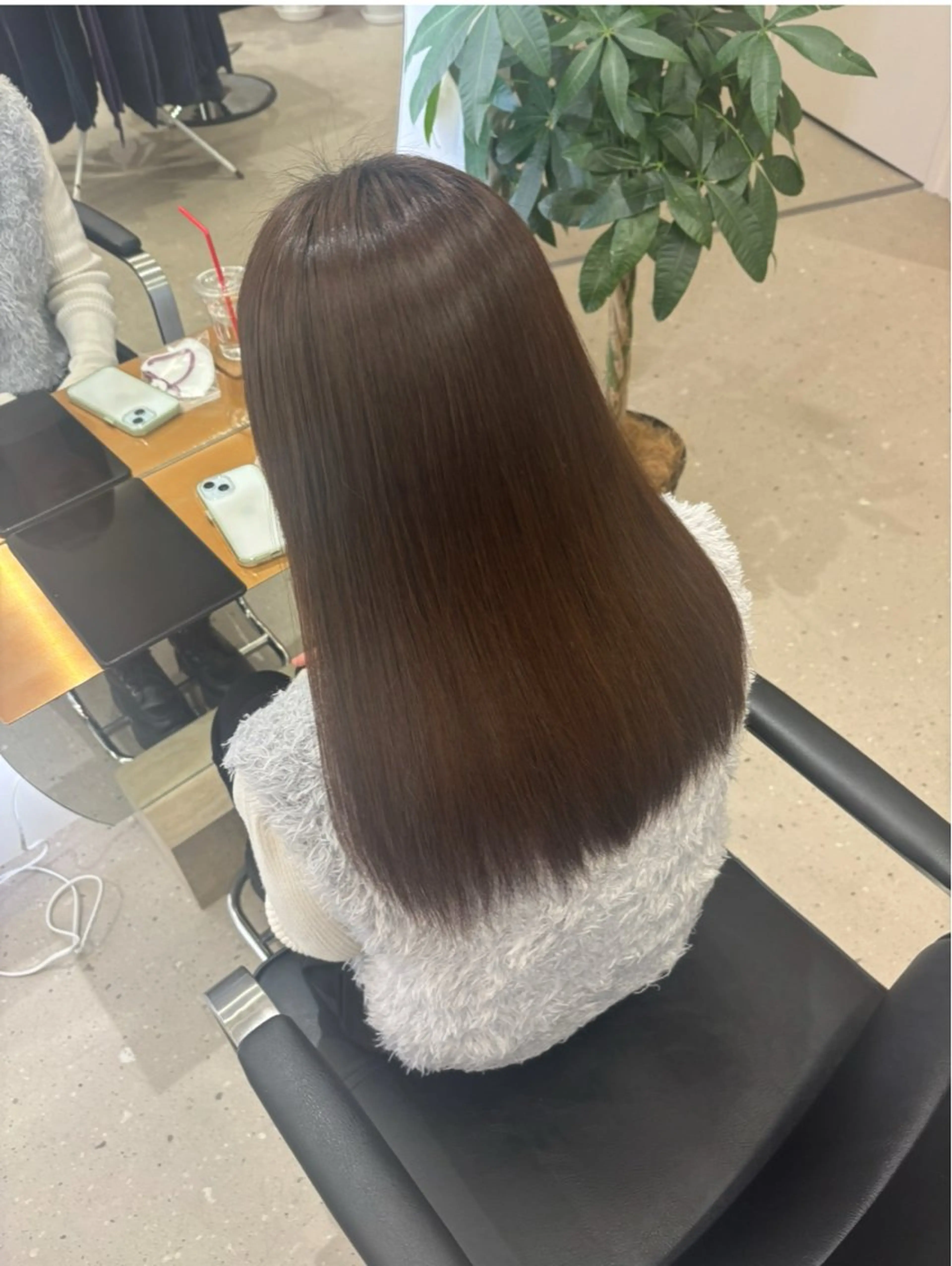 縮毛矯正 西畑 凜香のヘアスタイル