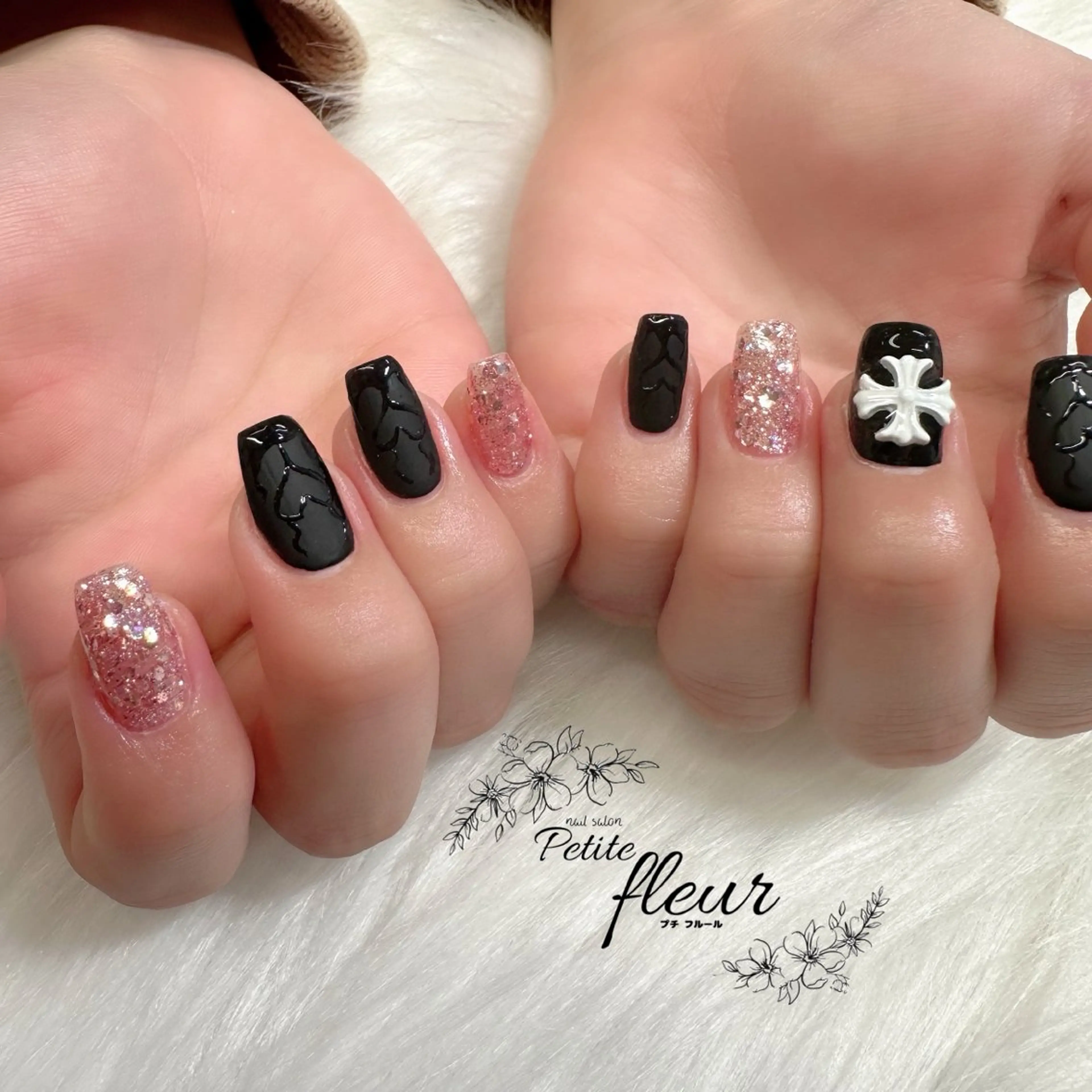 ネイル 持ち込み ピンク ❁⃘*。Petite fleur❁⃘*りさのネイルデザイン