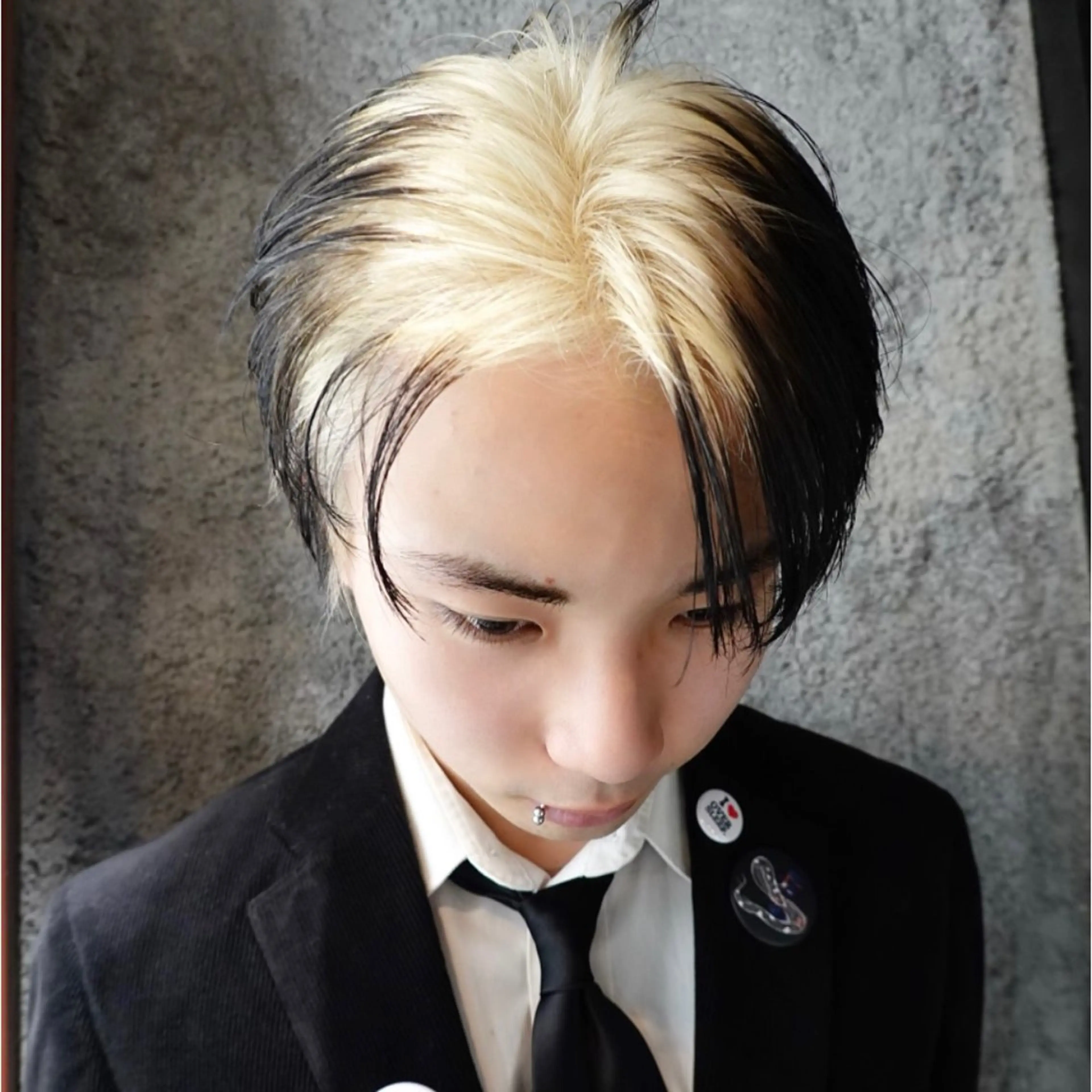 ショート カラー メンズ bloc japon所属・ﾌﾞﾚｲｽﾞ˚✧₊⁎ ﾚｲﾔｰToriのヘアスタイル