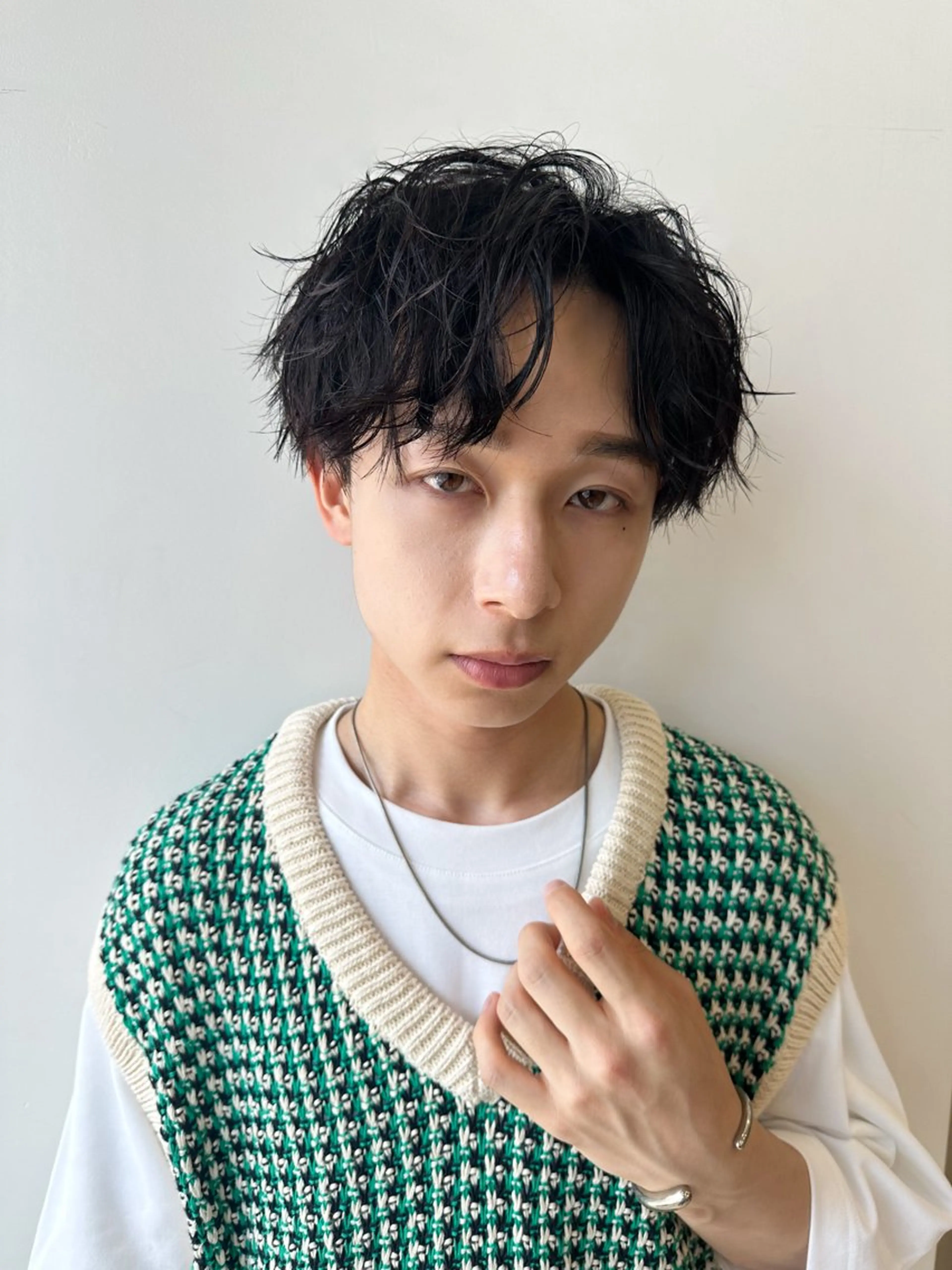 メンズ カット メンズカット/ フェザーパーマ/げんのヘアスタイル