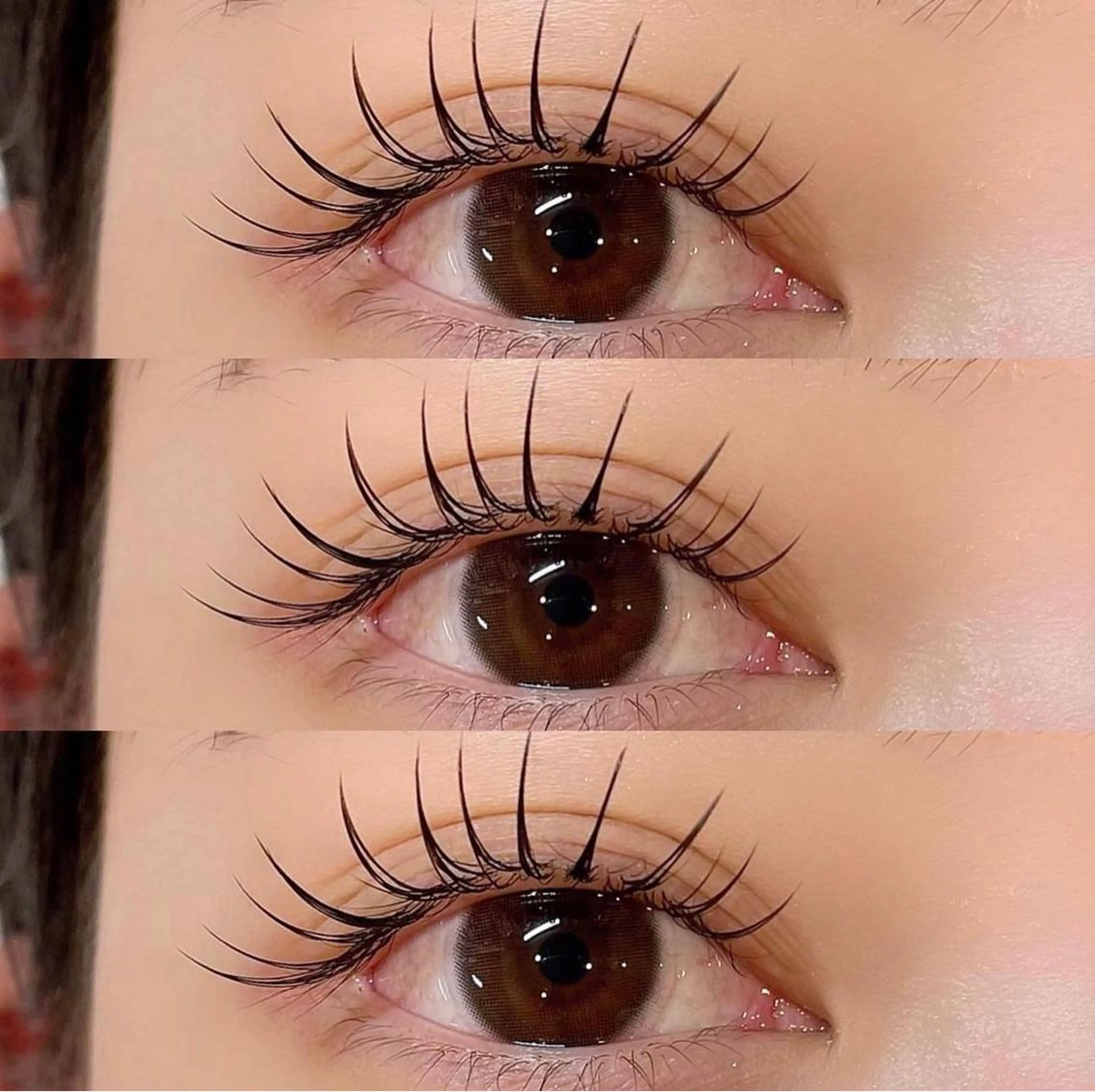 マツエク・マツパ フラットラッシュ Eye's モニターのマツエク・マツパデザイン