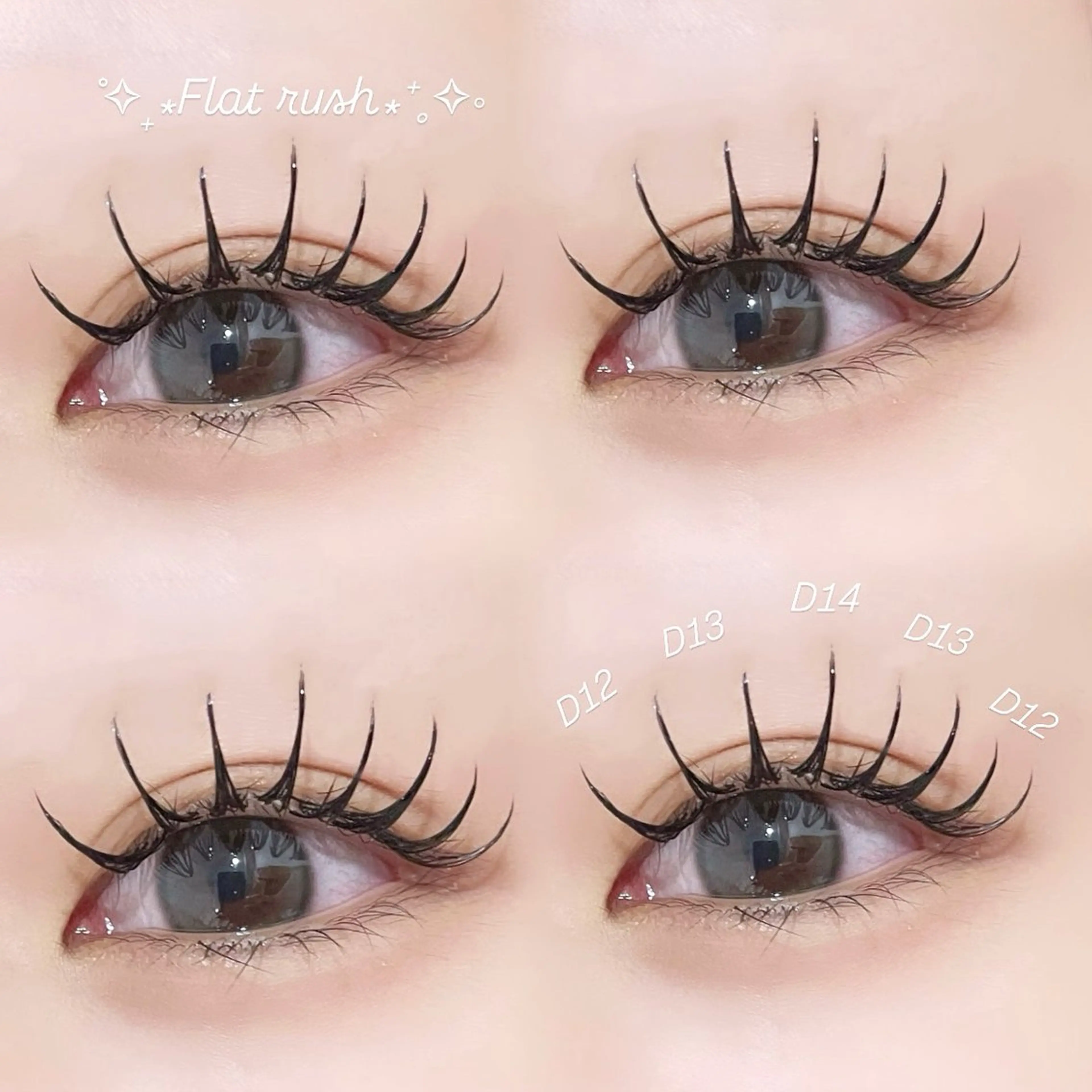最高級フラットラッシュ60本🫧¥4700→¥3700【他店リペア可/オフ可/minimo限定特別価格🫶🏻】の写真