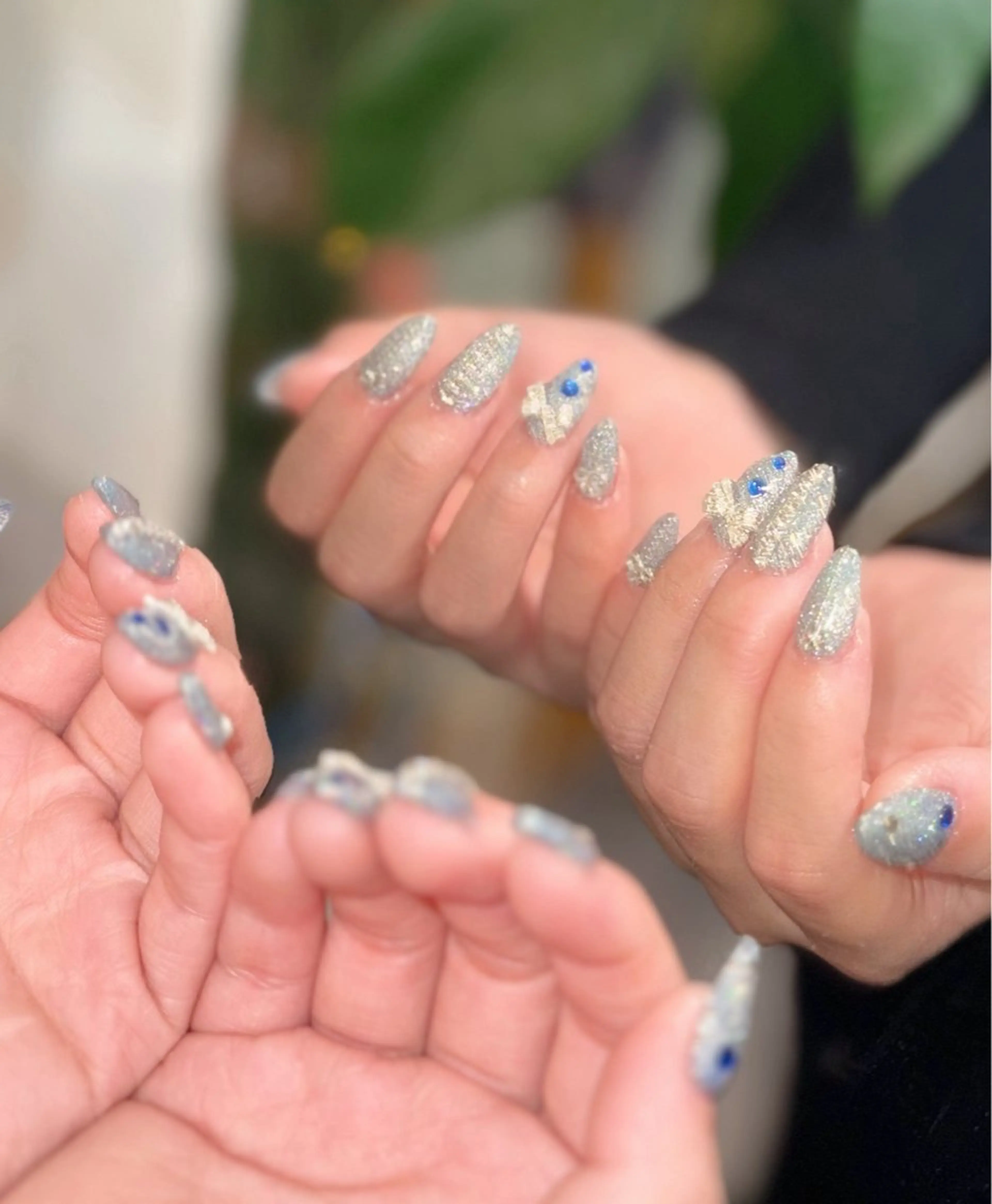 ネイル 長さ出し ジェルネイル ラメ(グリッター) メンズネイル ネイルチップ ハンドネイル MIMnail メンズネイリストのネイルデザイン