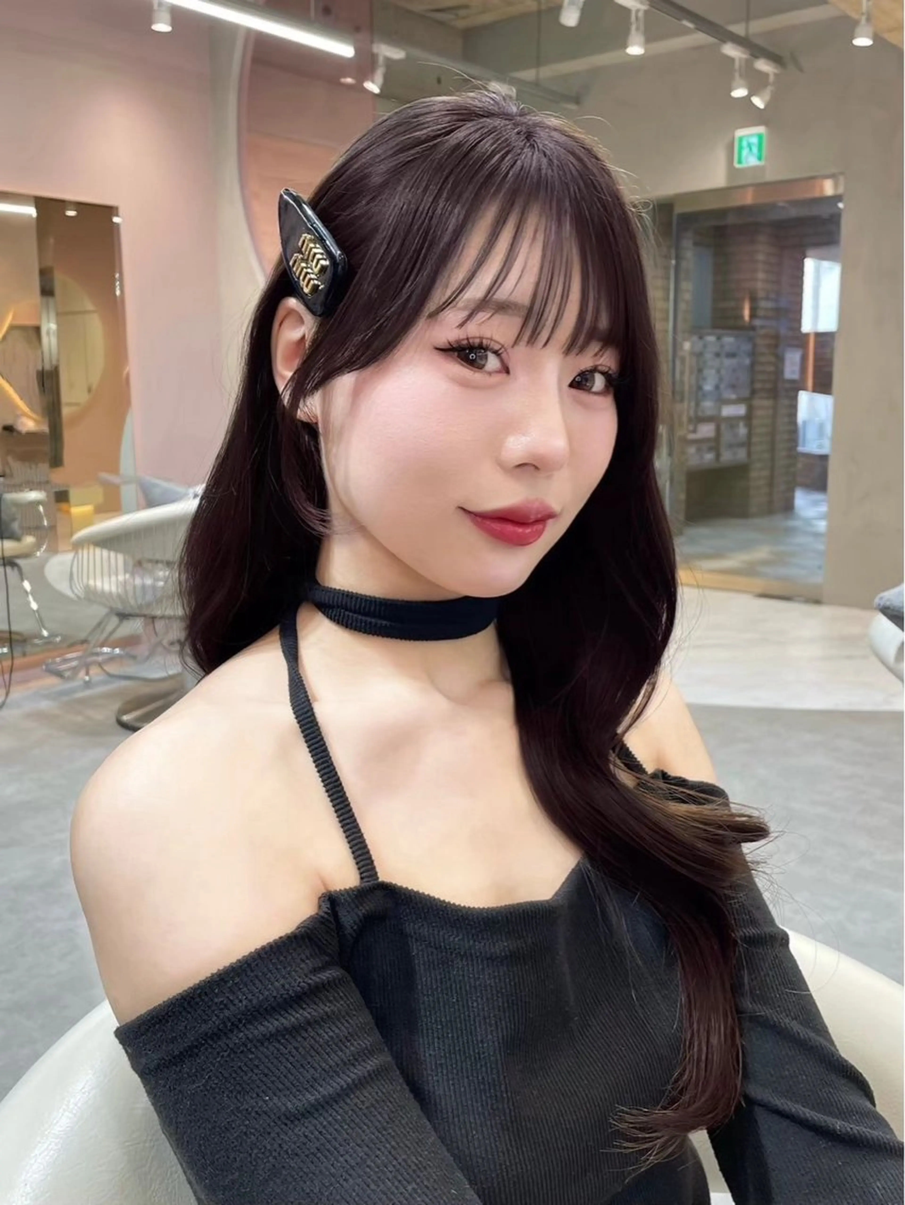 ロング カット ヘアカラー トリートメント ヘアセット 大宮‎🩵縮毛矯正 レイヤー　佐藤和のヘアスタイル