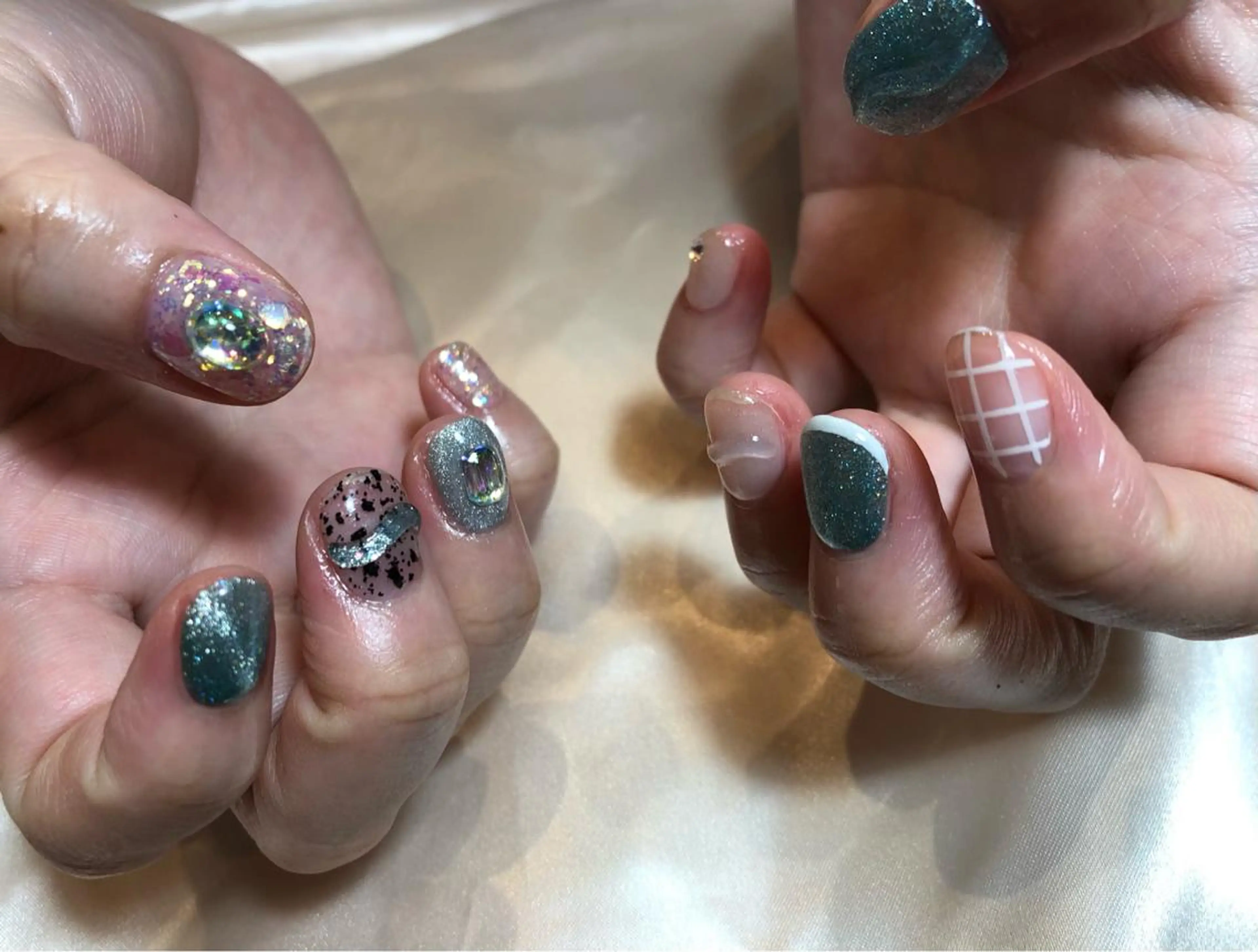 ネイル パラあり！フィルイン 美フォルムのネイルデザイン