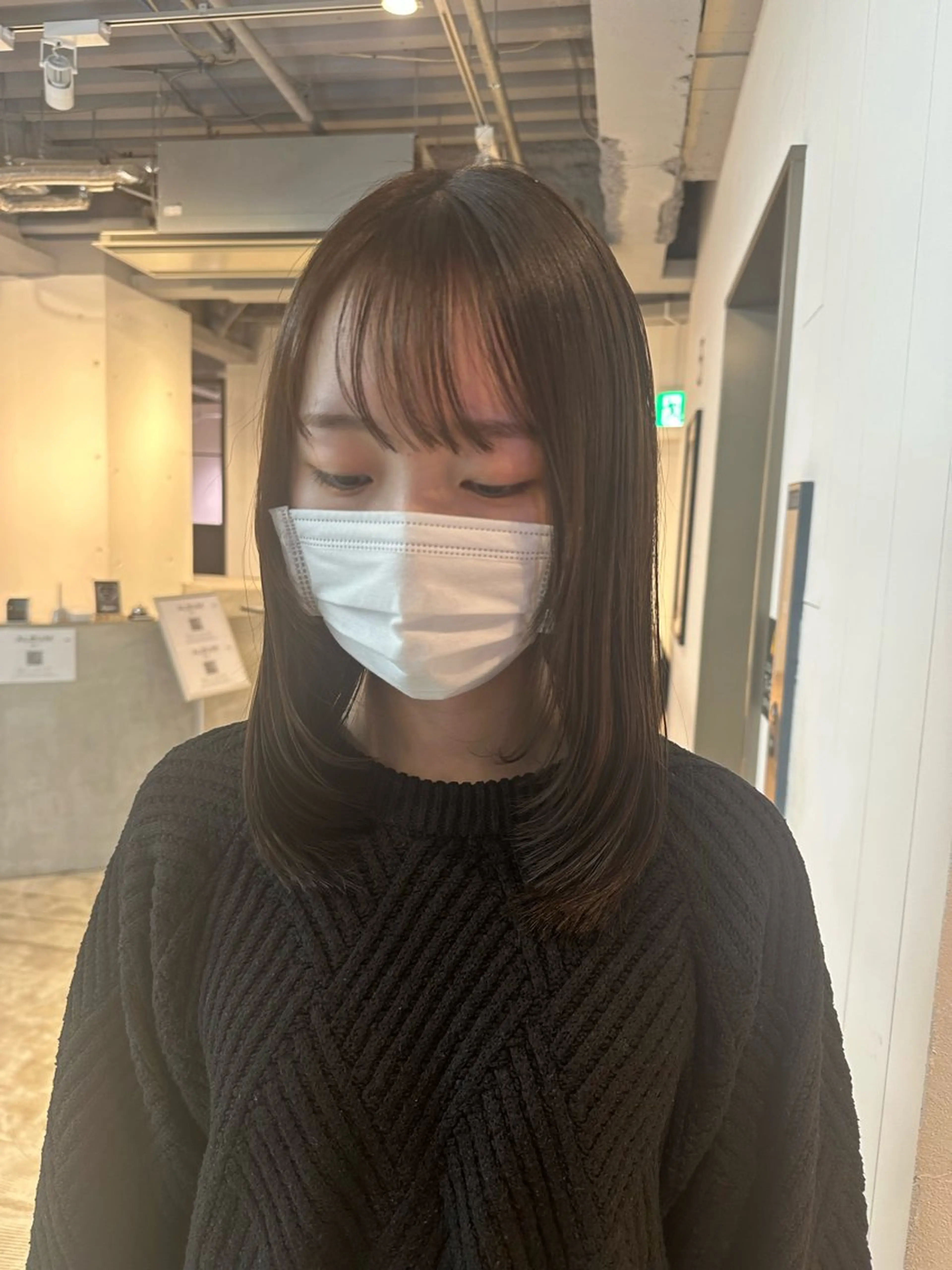 ミディアム 🌷モア 🌷暖色カラー・ボブのヘアスタイル