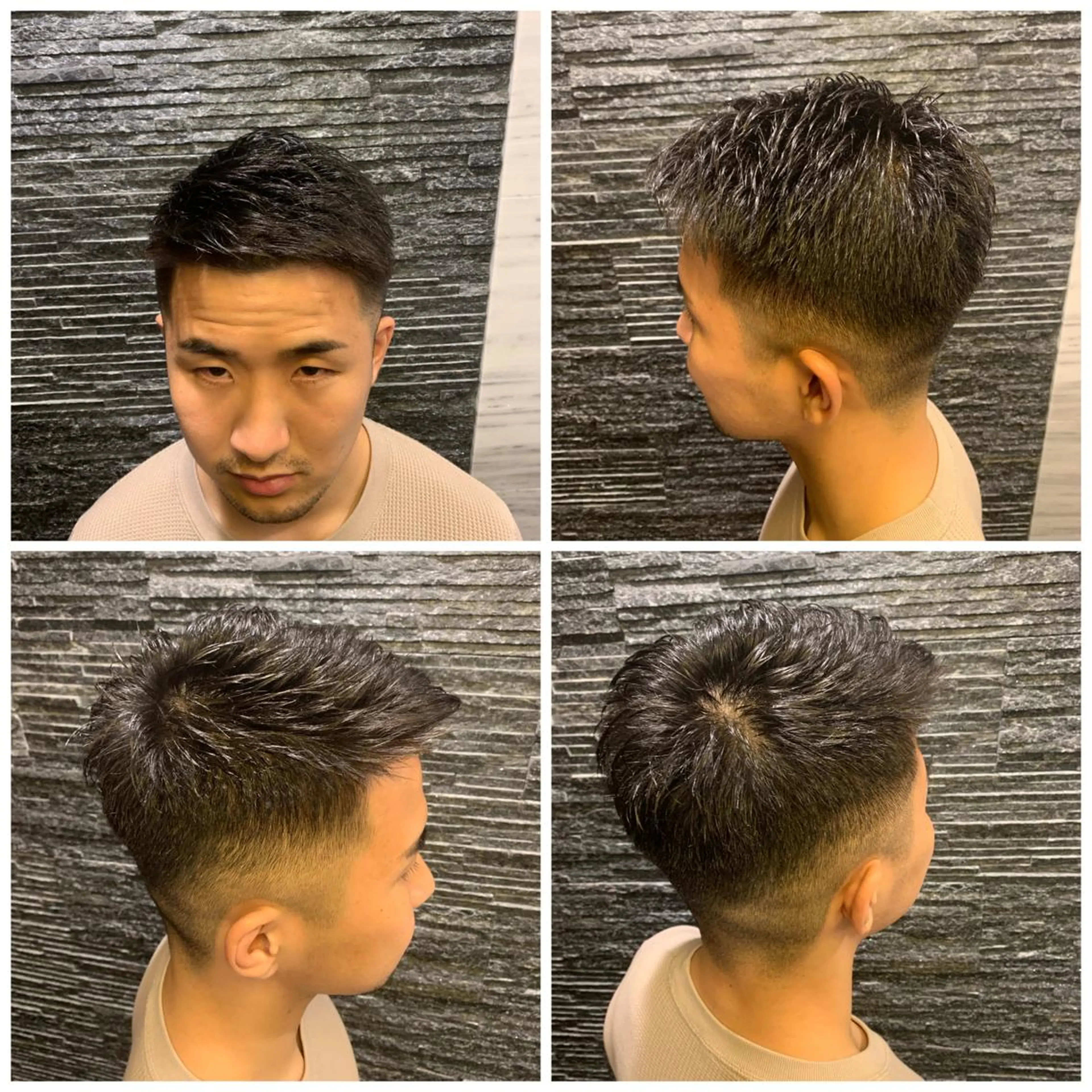 ショート メンズ フェードカット 高橋 大輔のヘアスタイル