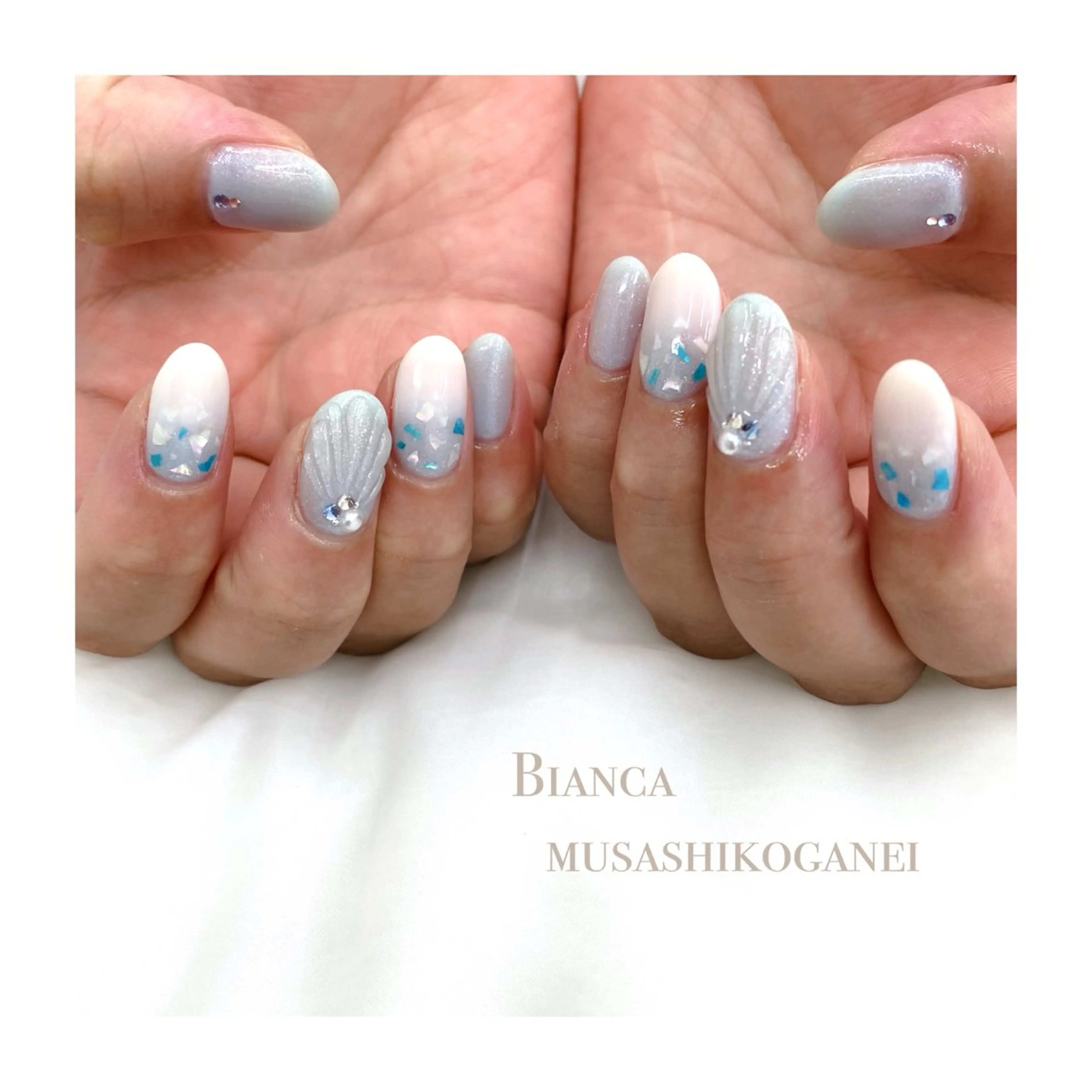 ネイル ハンドネイル Bianca 武蔵小金井　しぎはらのネイルデザイン