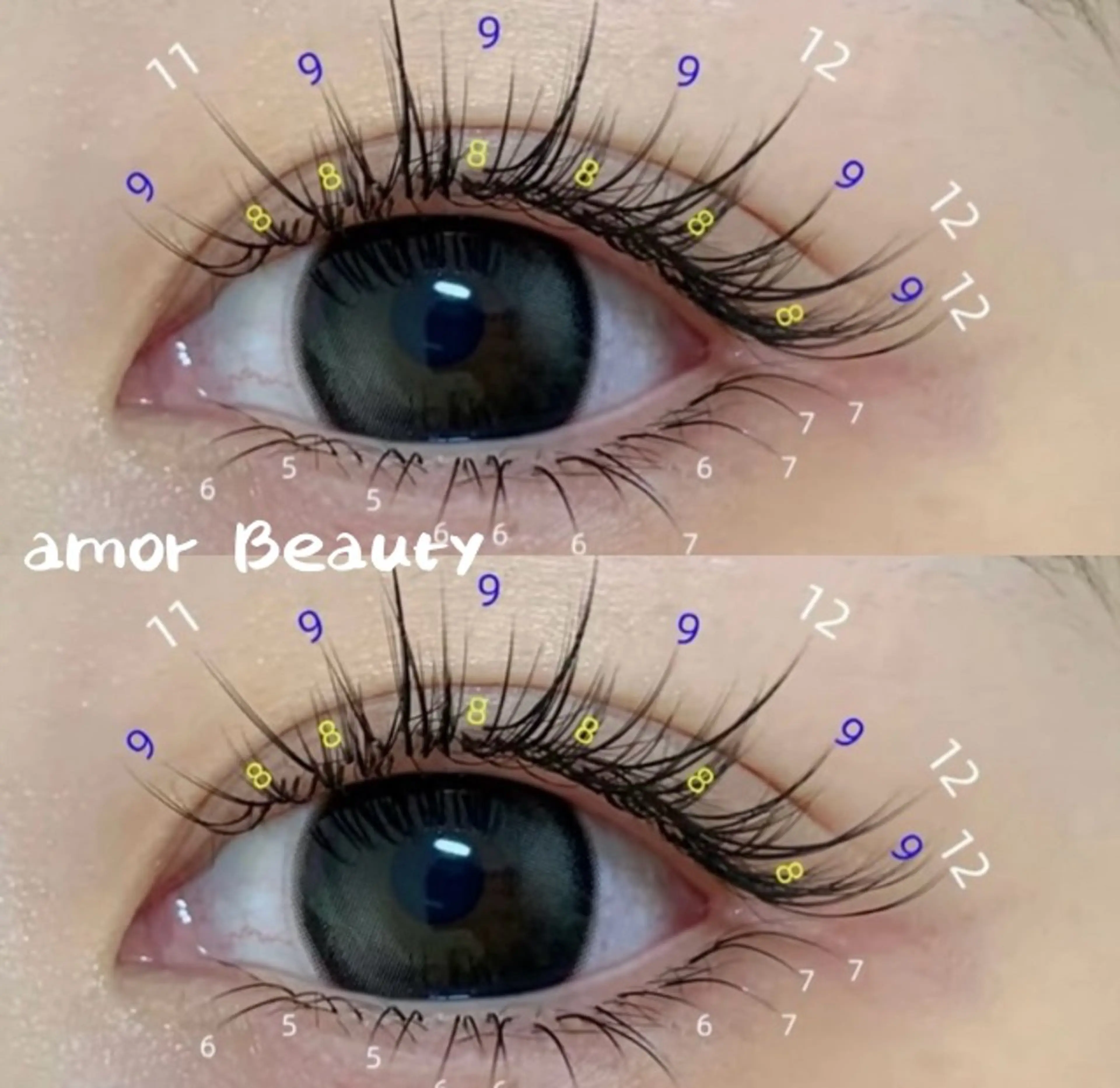 マツエク・マツパ amor Beautyのマツエク・マツパデザイン