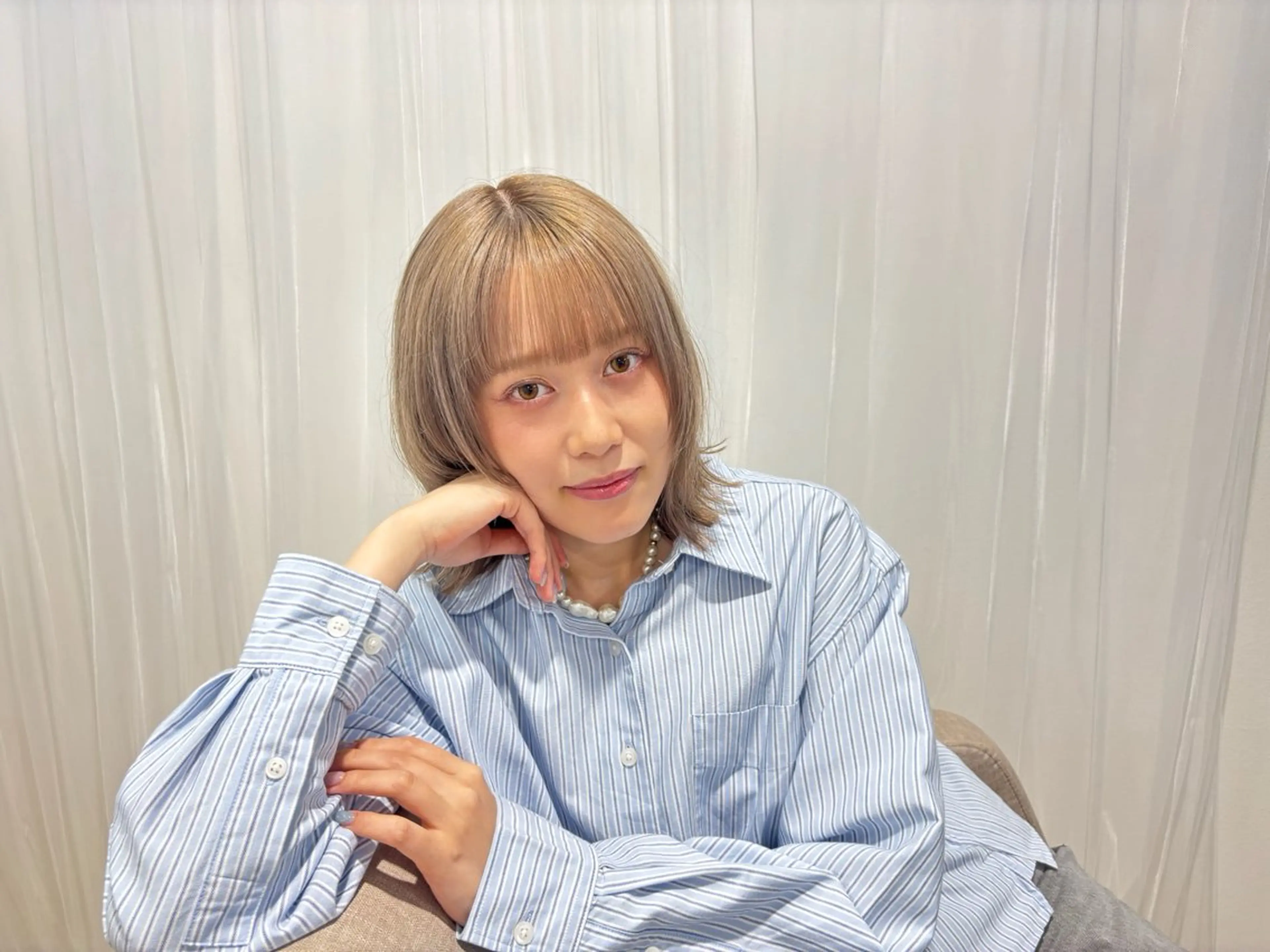 ミディアム 『大西　陸』 透明感color🔆のヘアスタイル