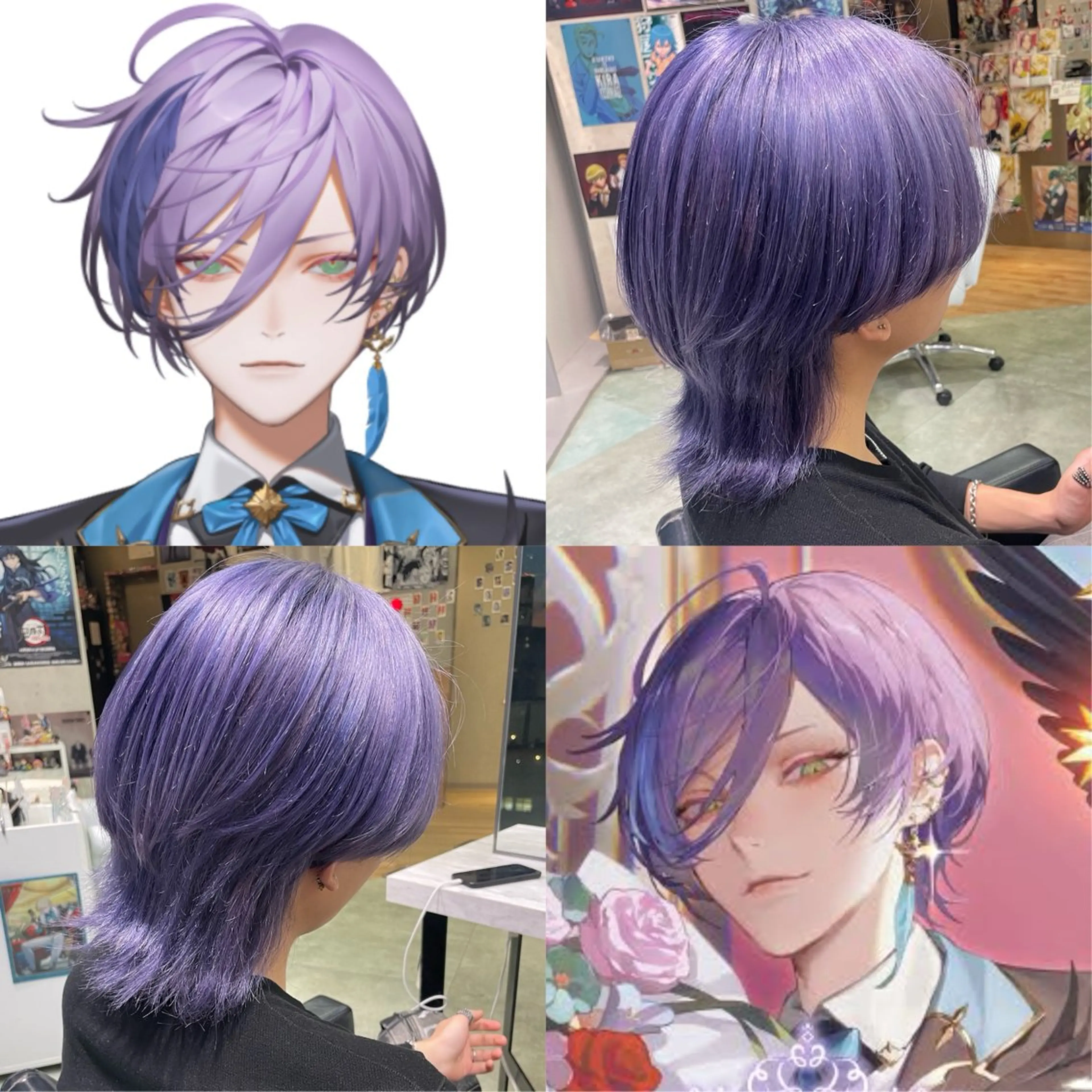 ショート 💖推しカラー💖 オタク美容師✂ゆづきのヘアスタイル