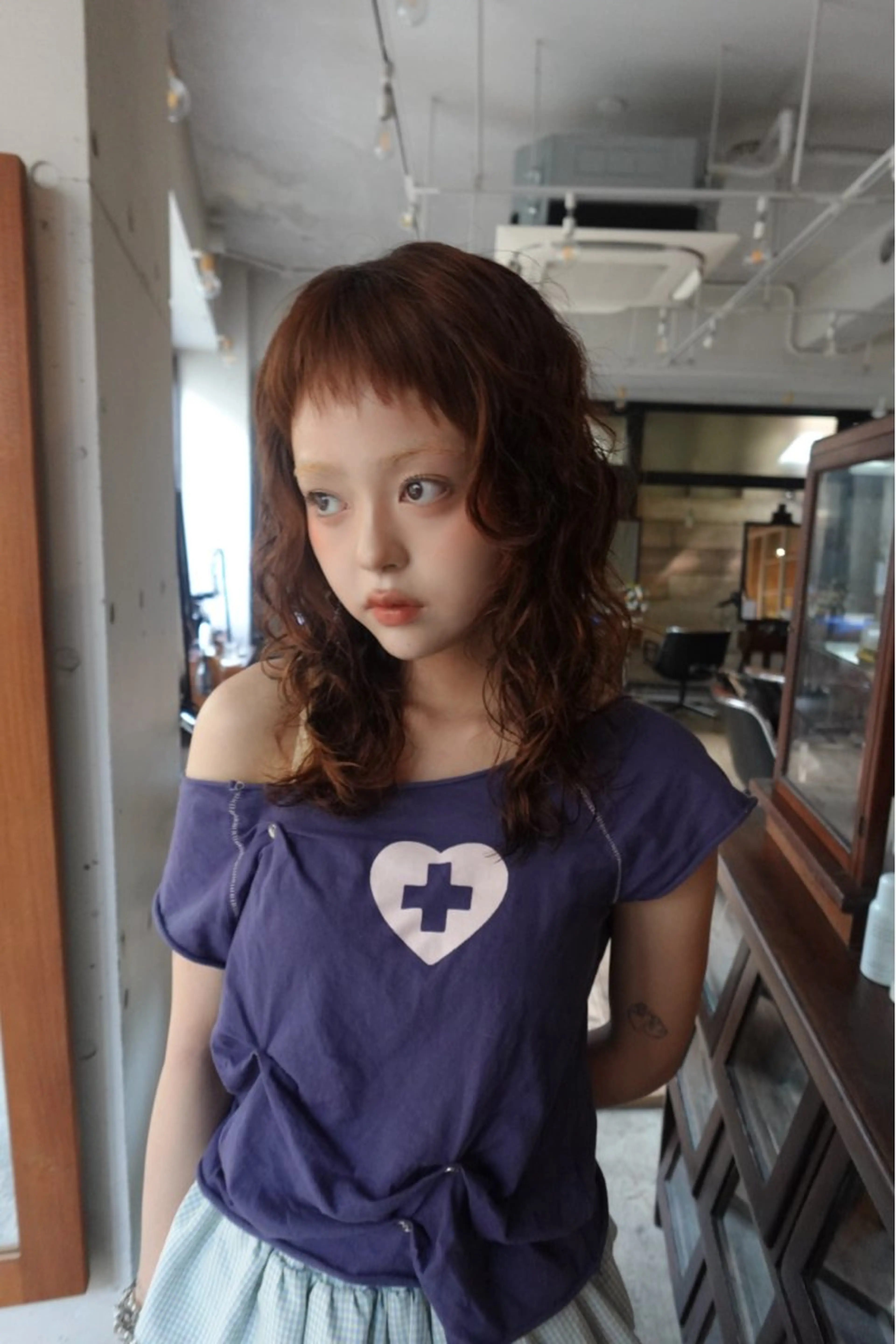 セミロング 🍁ロングパーマドラ イパーマ🍁陸来のヘアスタイル