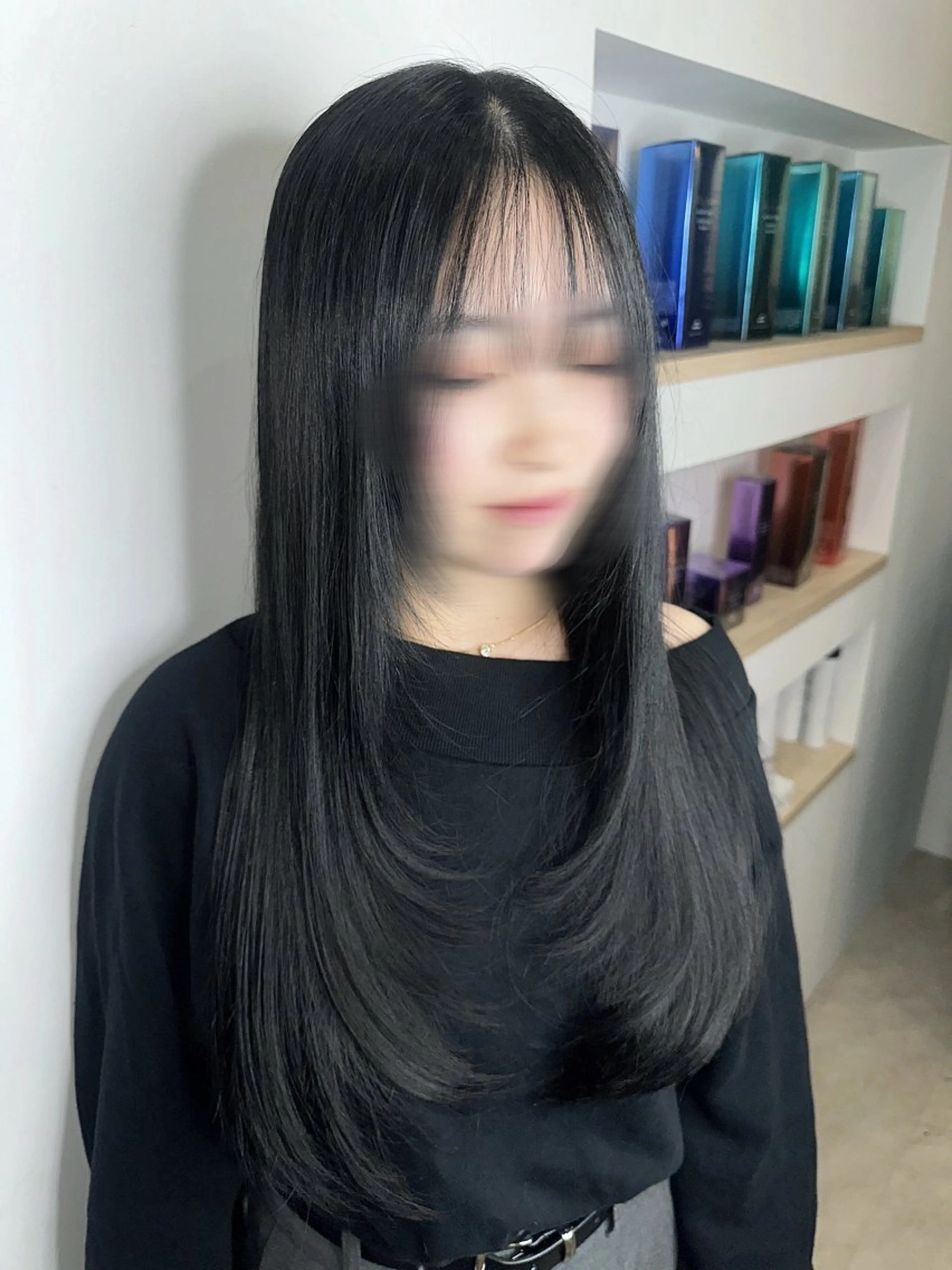 ロング カラー 韓国風ヘア レイヤーカット のえる/透明感カラー /リトルリンネ/栄のヘアスタイル