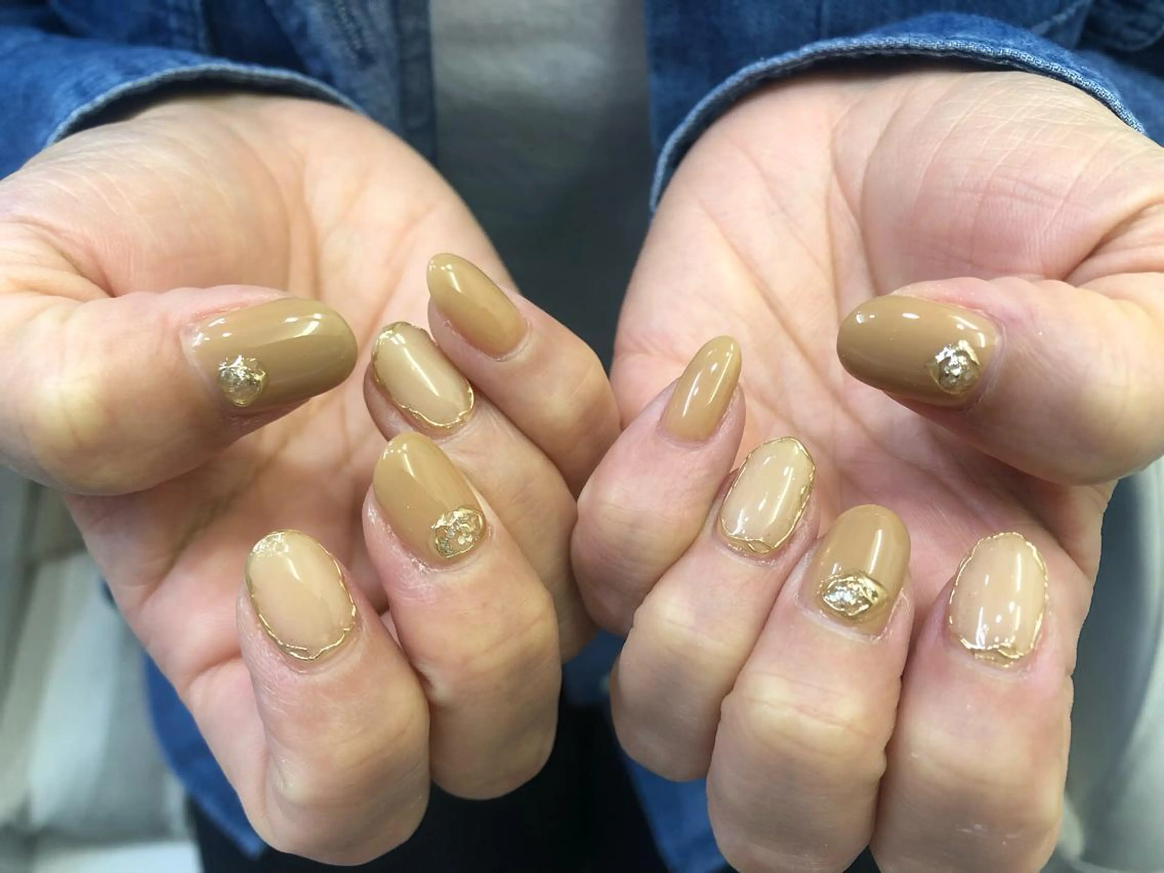 ネイル ミラーネイル ぷっくりネイル Nakano Kanaのネイルデザイン