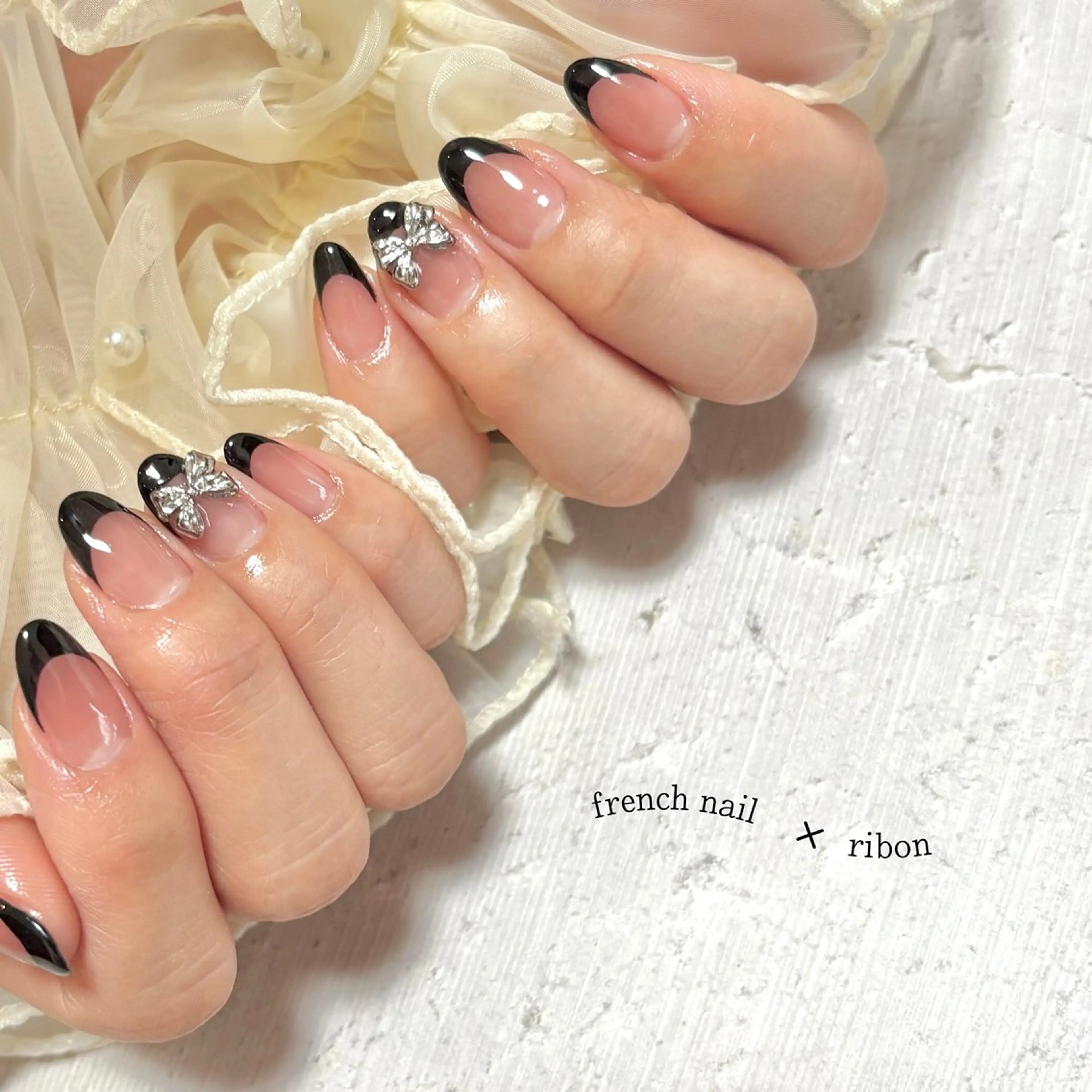ネイル フレンチネイル ハンドネイル ferel ayaのネイルデザイン
