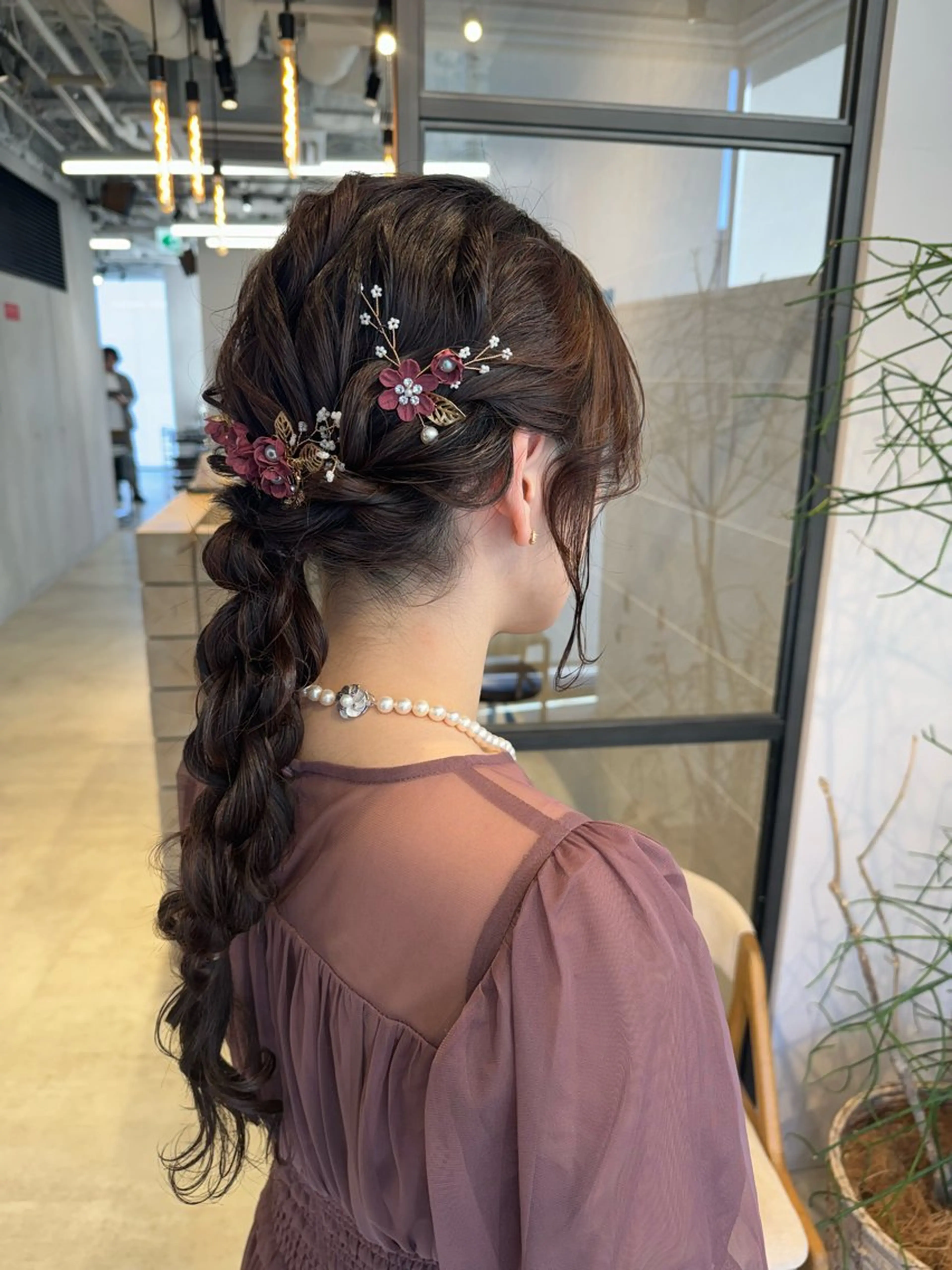 ロング ヘアアレンジ 透明感カラー✨艶髪 制作🌱山根あゆみのヘアスタイル