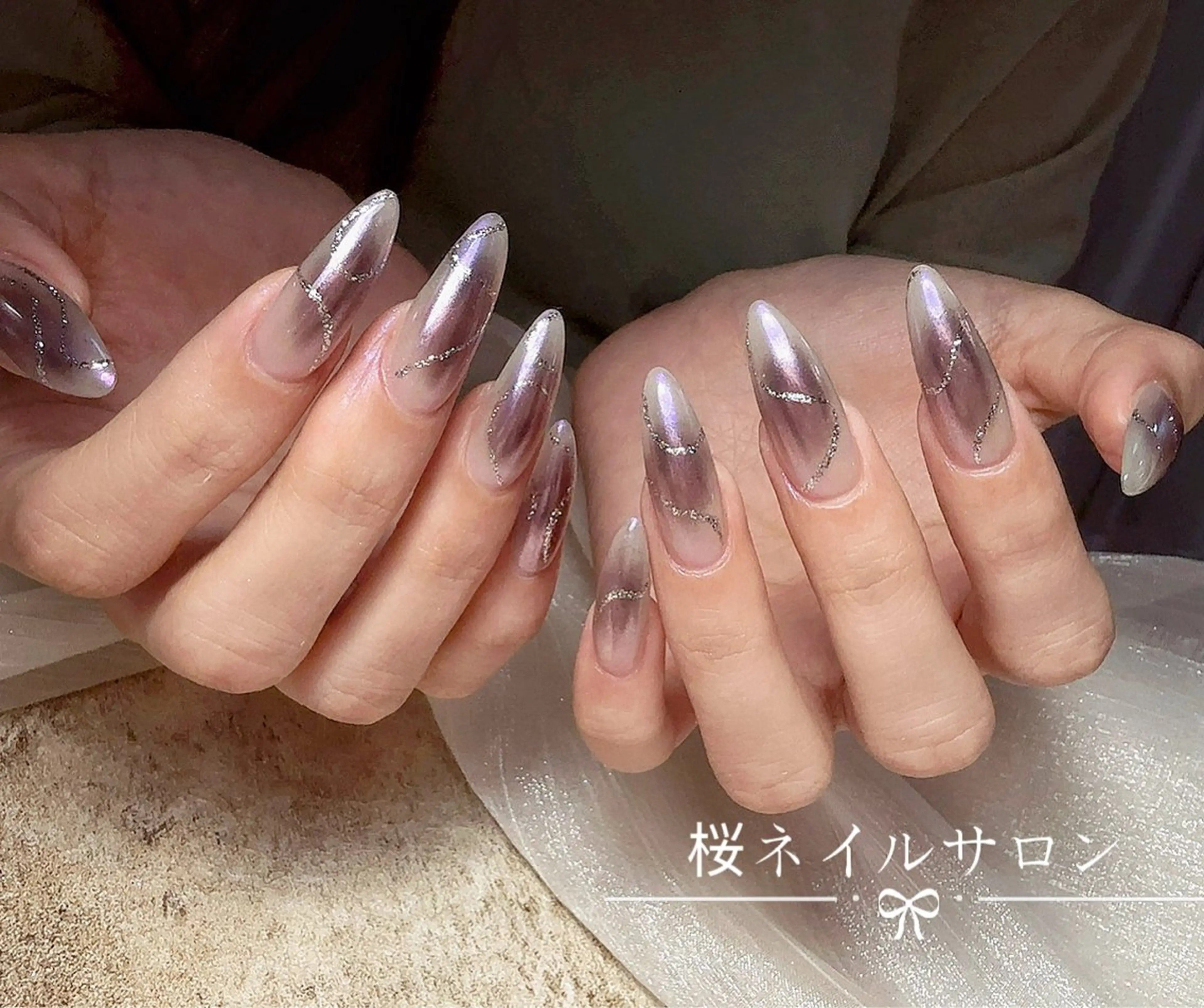 ネイル アートネイル フットネイル フレンチネイル ジェルネイル ニュアンスネイル 桜 ネイルのネイルデザイン