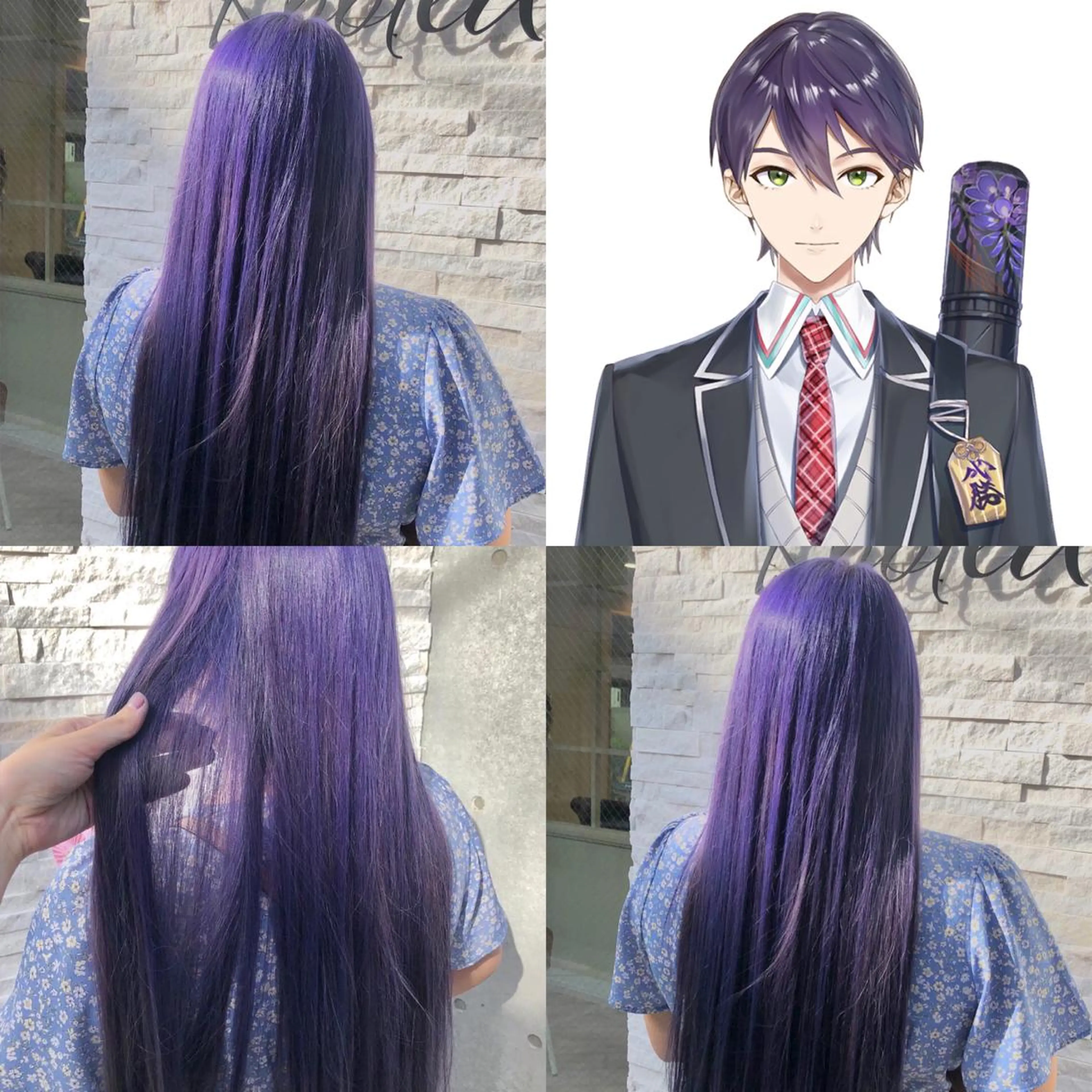 ロング カラー 推しカラー✨ オタク美容師ユウカのヘアスタイル