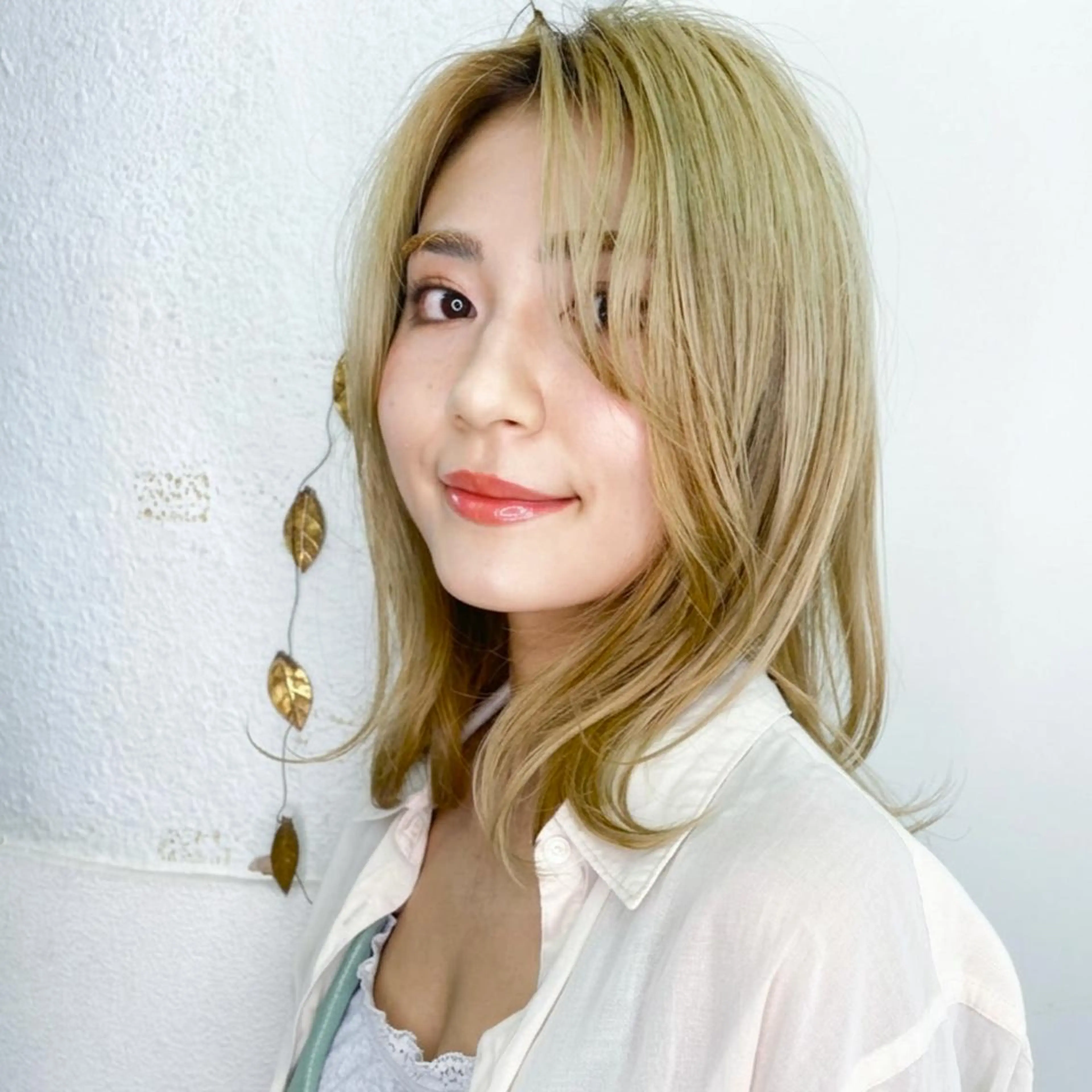 セミロング インナーカラー◆ ダブルカラー◆　上原のヘアスタイル