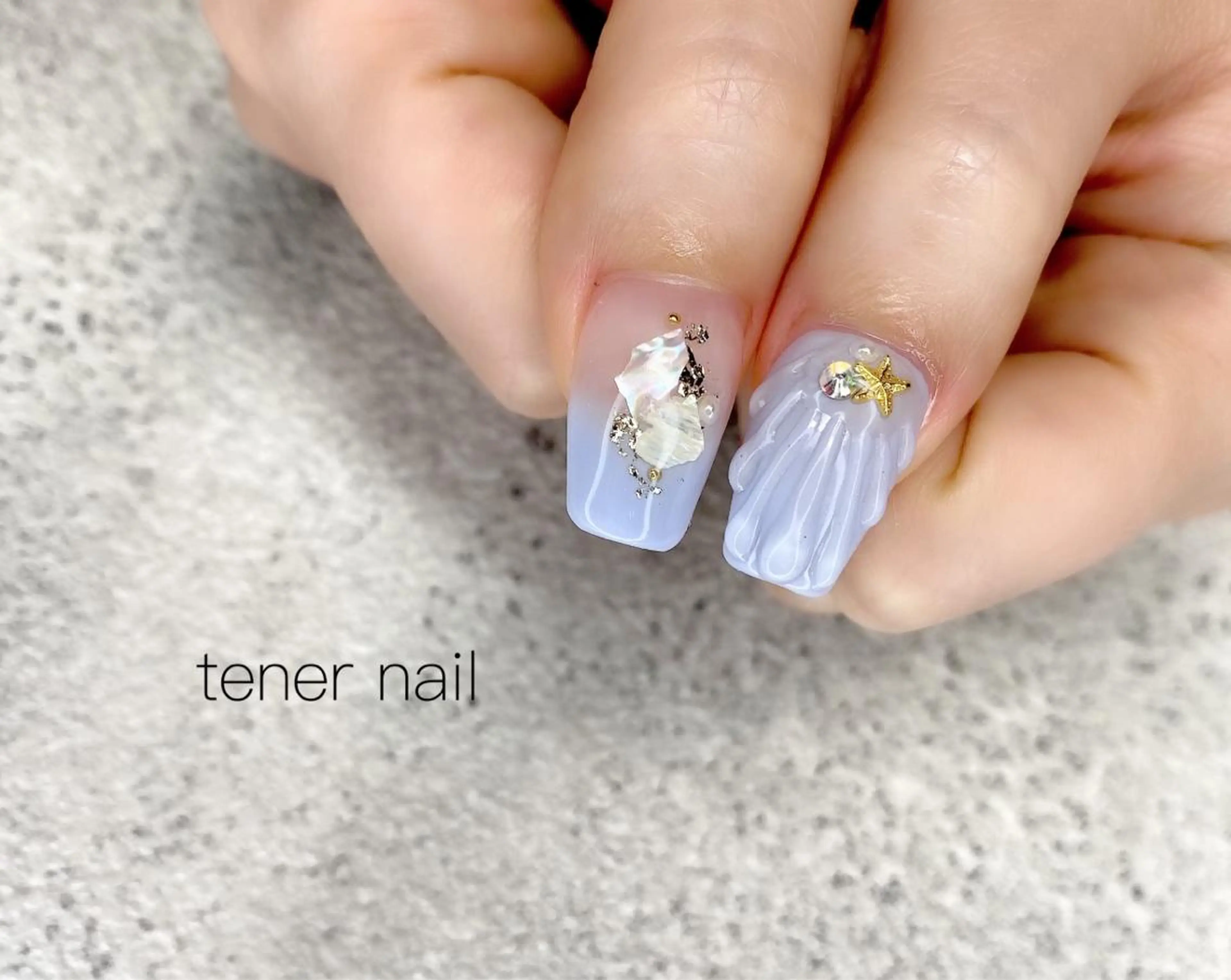 ネイル スカルプネイル 夏ネイル テネルネイル tener nailのネイルデザイン