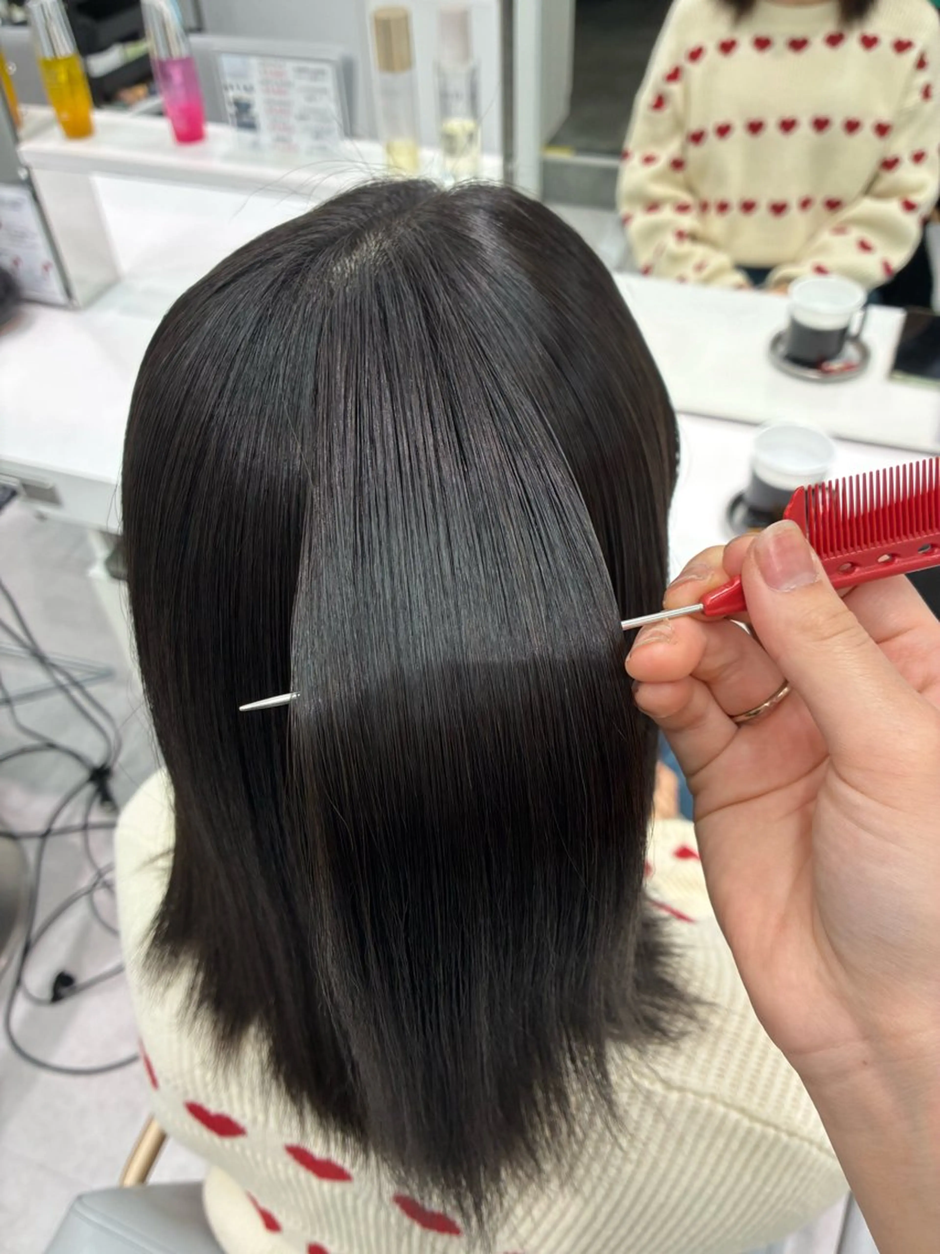 セミロング 縮毛矯正 hinome♡ /モデル募集中のヘアスタイル